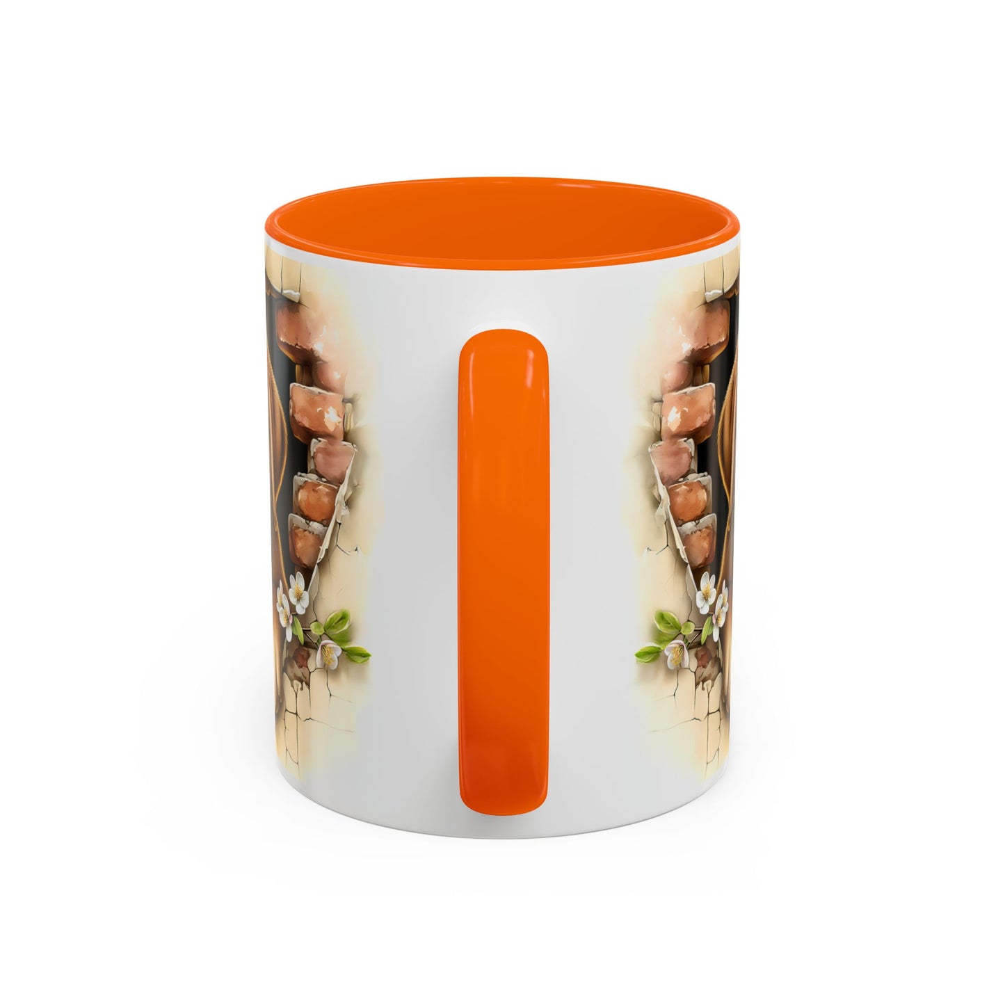 🐶☕ Labrador Puppy Peek Accent Mug – Sweet Yellow Lab Lover Gift ✨💛