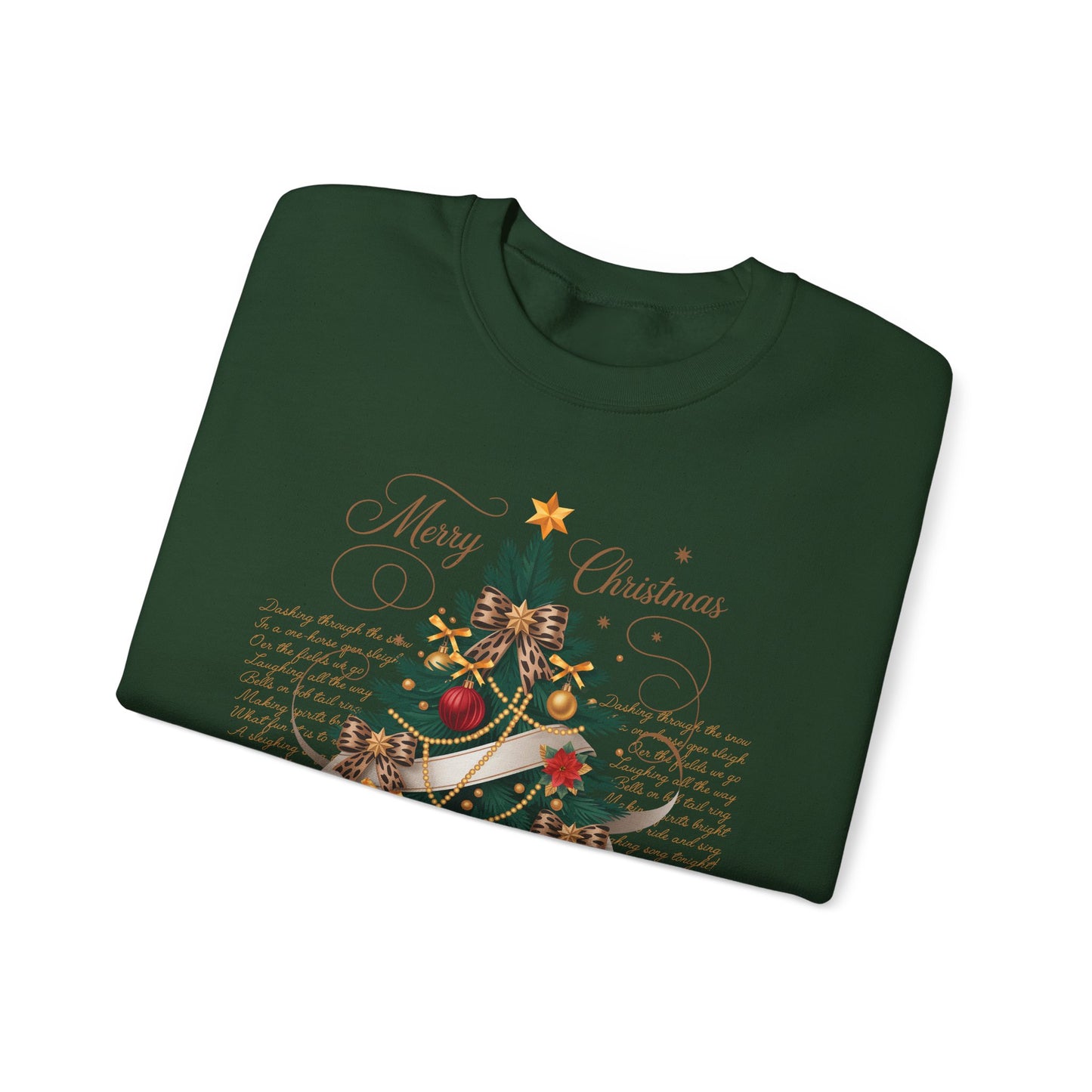 🎄✨ Merry Christmas Tree Sweatshirt – Classic Festive Elegance for 2025 ✨🎅