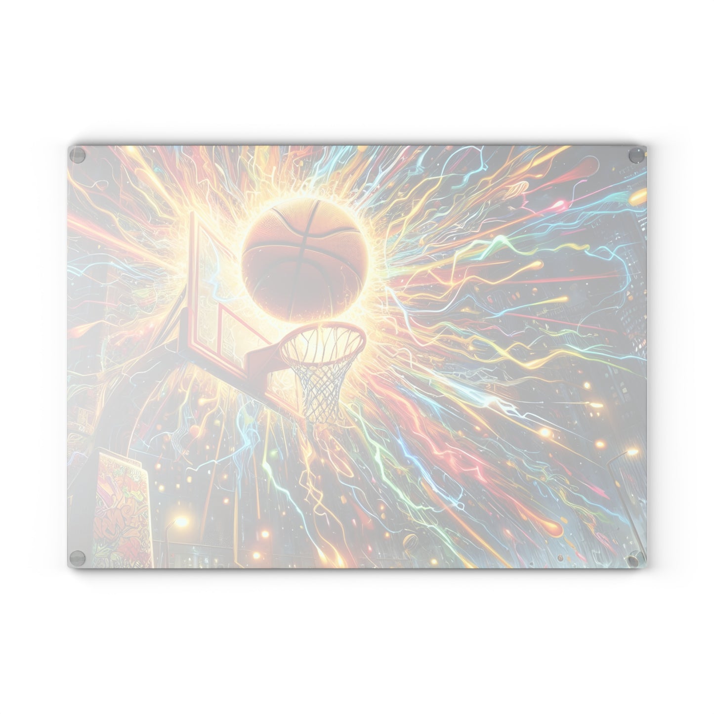 🏀💥 Basketball Explosion Cutting Board – Slam Dunk Style for Your Kitchen 🎨