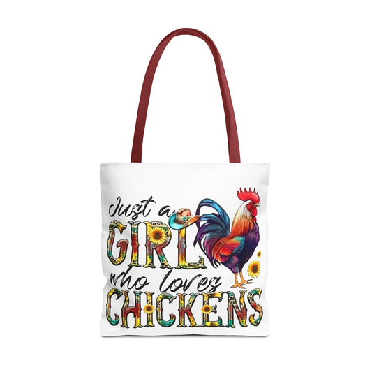🐔 Solo una chica que ama las gallinas: Bolsa de tela estilo granja para amantes de las gallinas