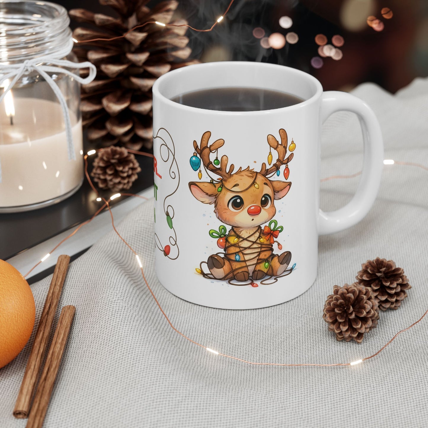 🦌🎄 Oh Deer… I Did It Again Christmas Mug – Cute Reindeer Coffee Cup ✨☕