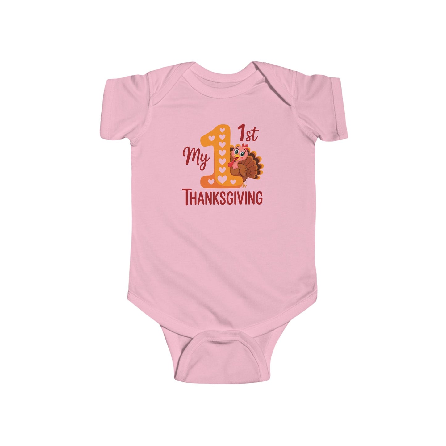 🦃🎀 My 1st Thanksgiving Baby Girl Onesie – Adorable Turkey Holiday Outfit 🍂❤️