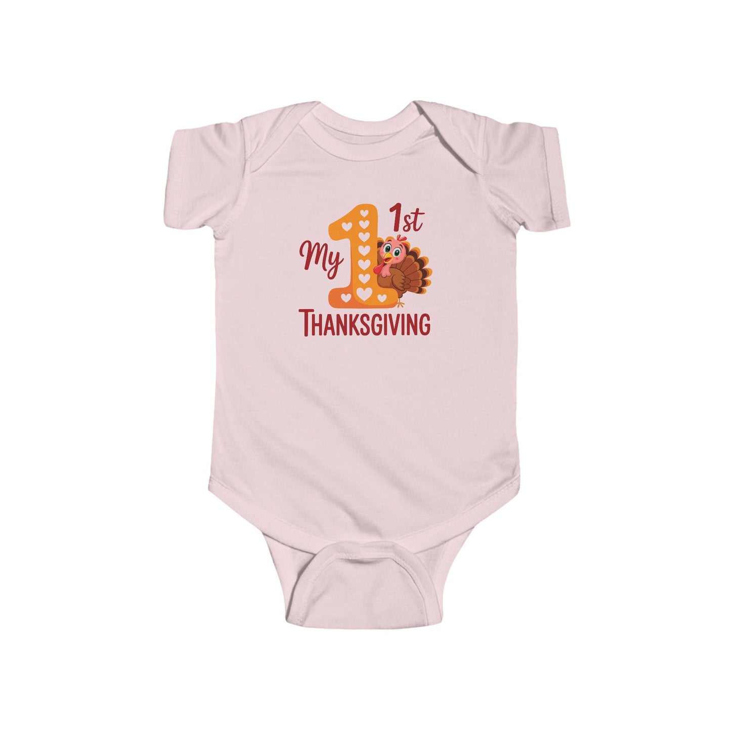 🦃🎀 My 1st Thanksgiving Baby Girl Onesie – Adorable Turkey Holiday Outfit 🍂❤️