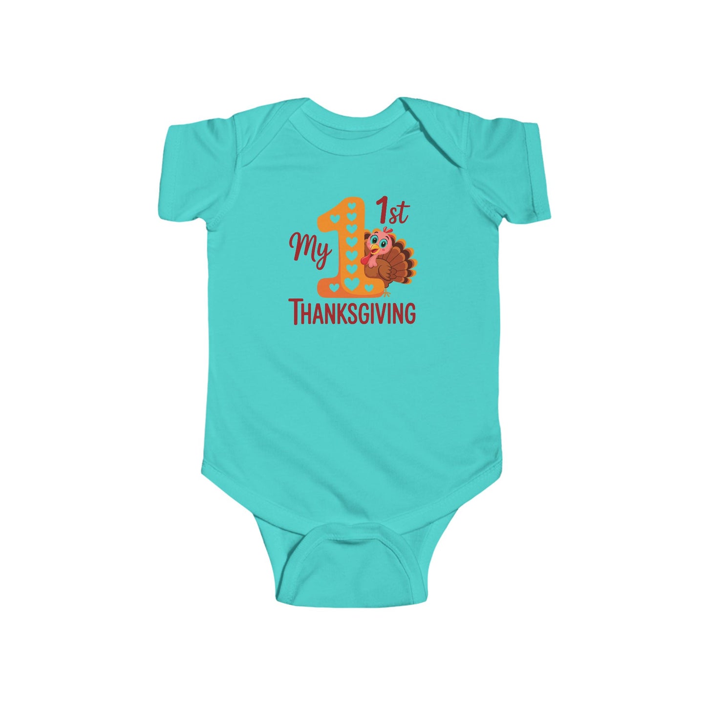 🦃🎀 My 1st Thanksgiving Baby Girl Onesie – Adorable Turkey Holiday Outfit 🍂❤️