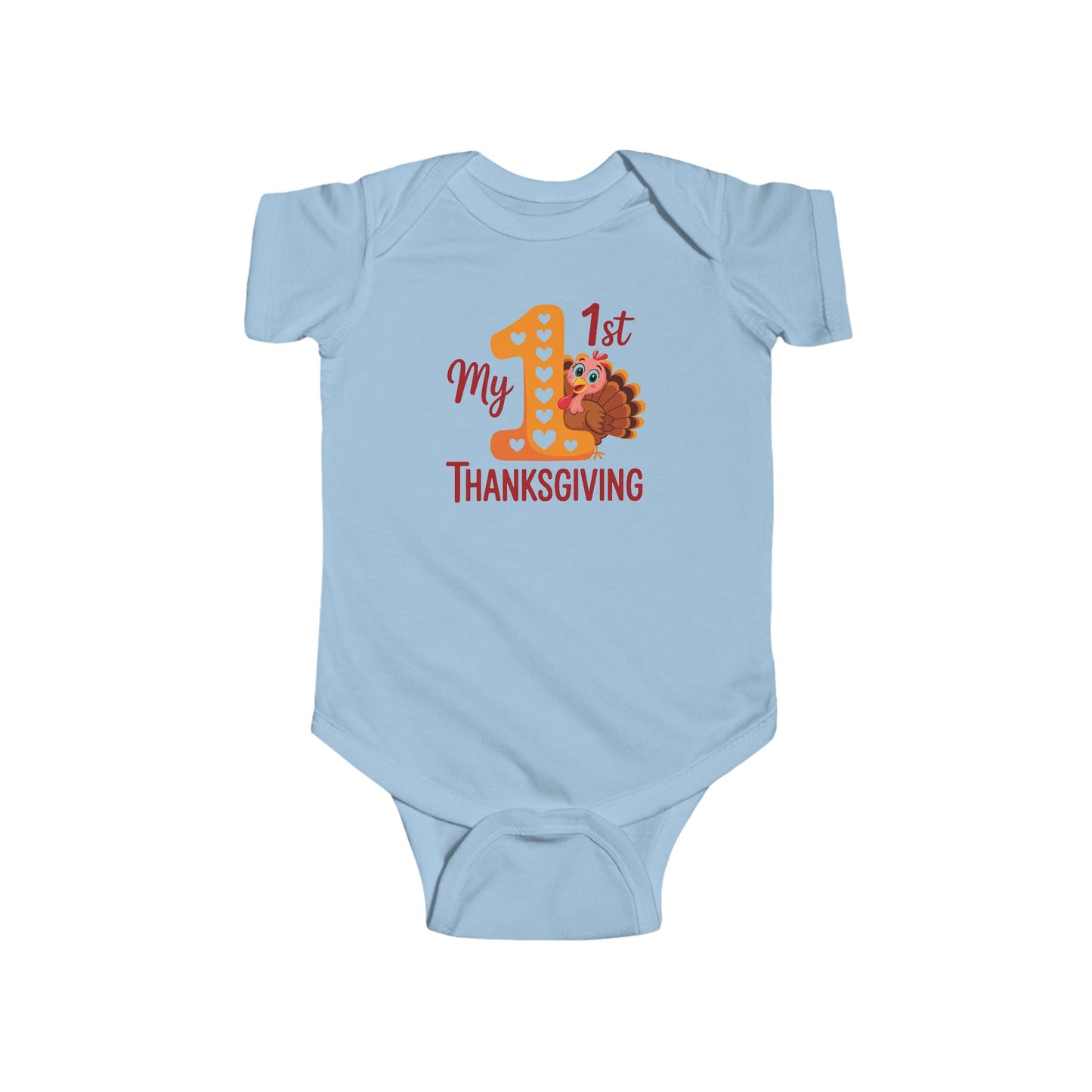 🦃🎀 My 1st Thanksgiving Baby Girl Onesie – Adorable Turkey Holiday Outfit 🍂❤️