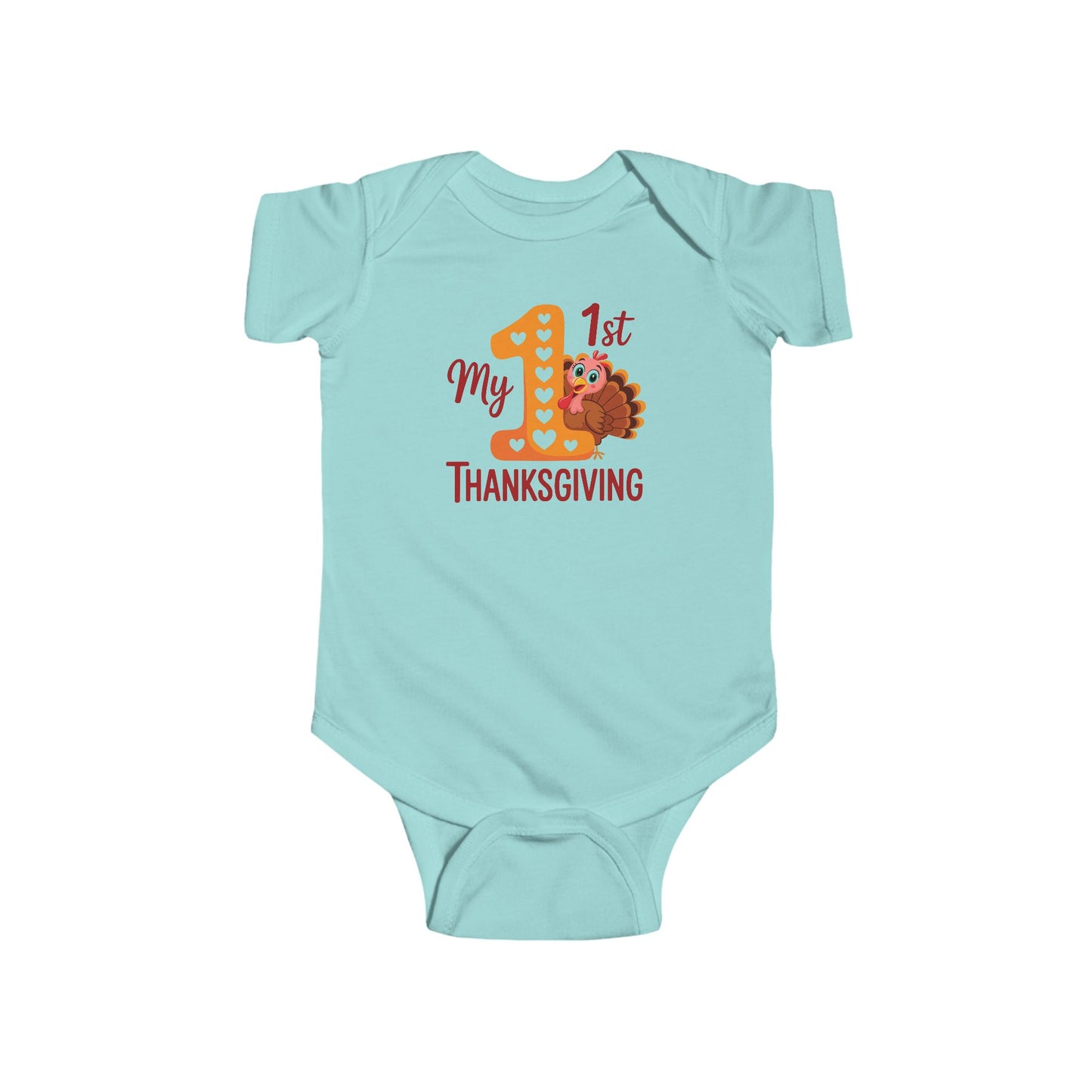 🦃🎀 My 1st Thanksgiving Baby Girl Onesie – Adorable Turkey Holiday Outfit 🍂❤️