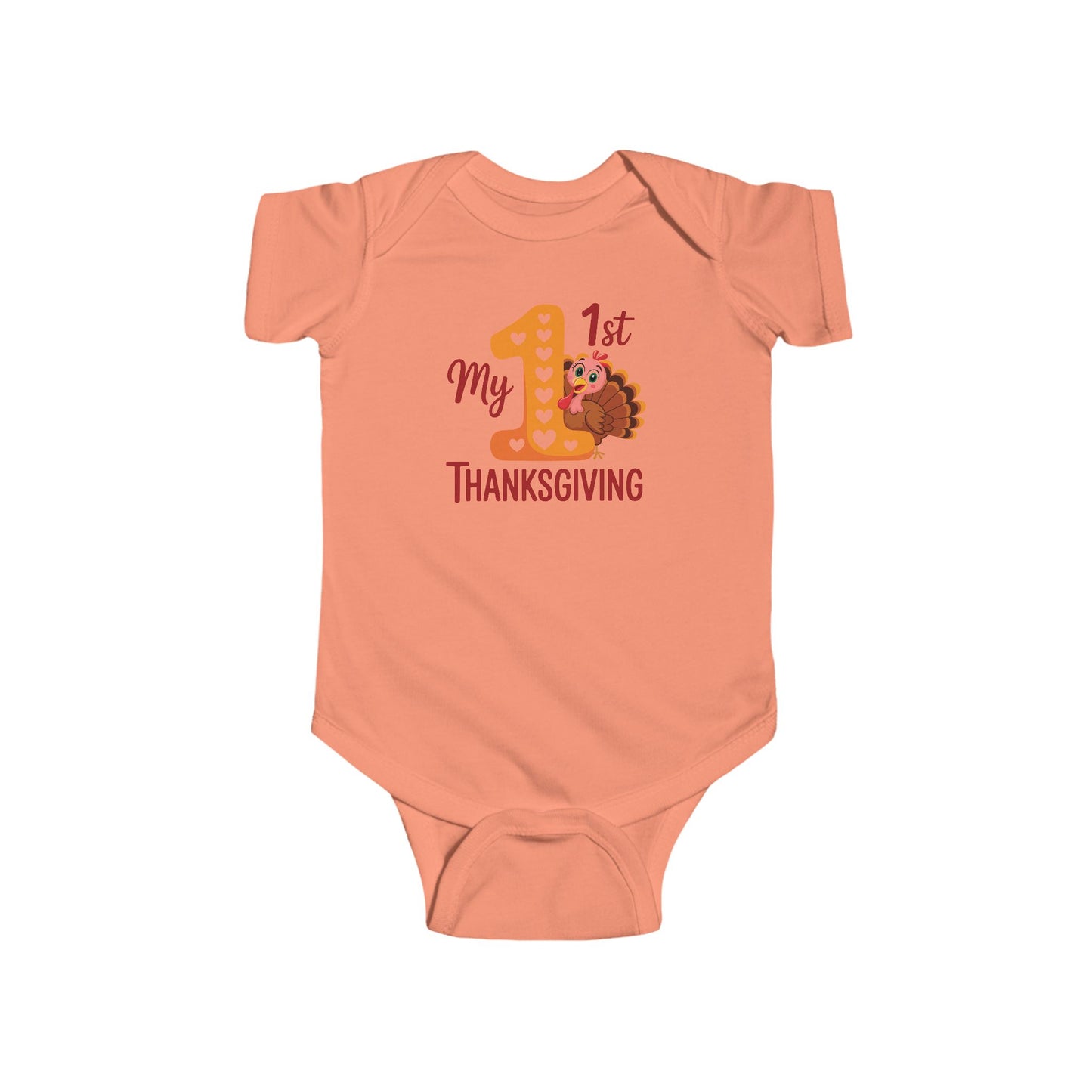 🦃🎀 My 1st Thanksgiving Baby Girl Onesie – Adorable Turkey Holiday Outfit 🍂❤️