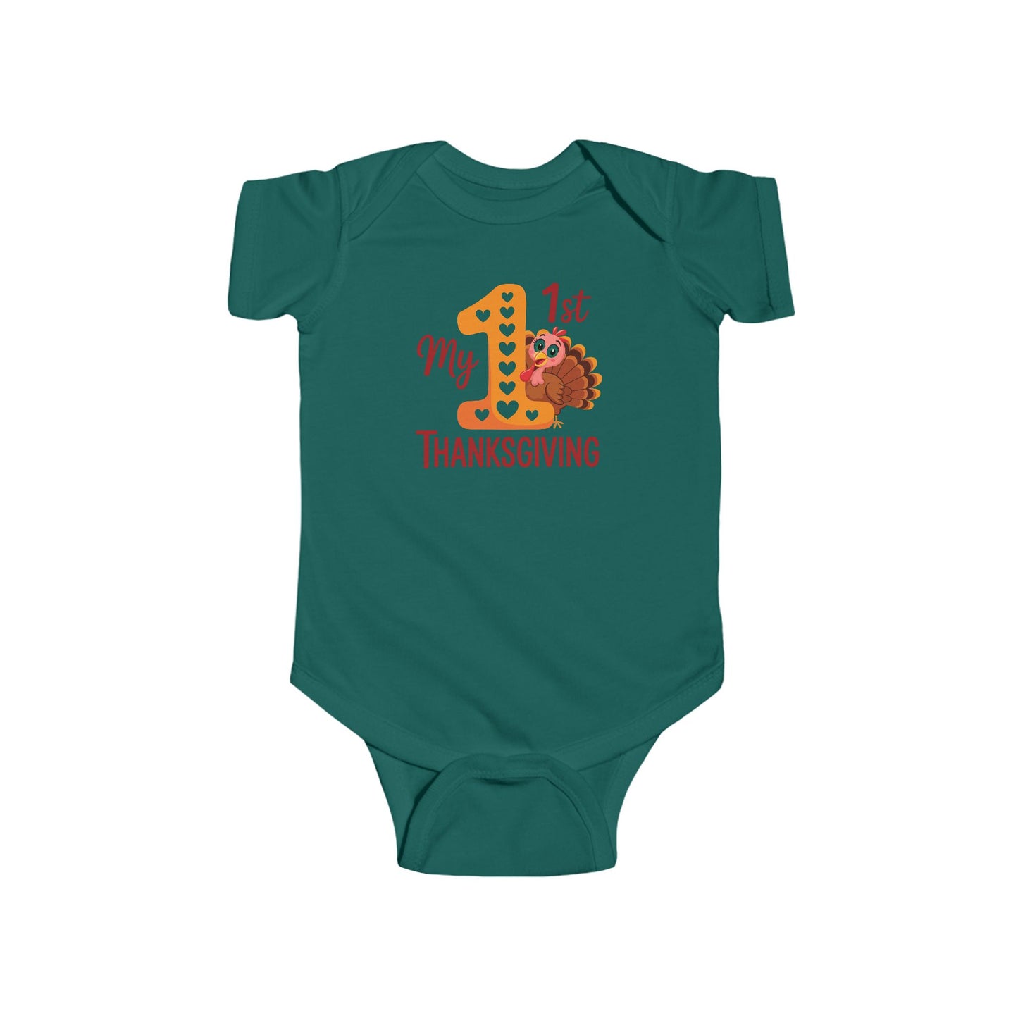🦃🎀 My 1st Thanksgiving Baby Girl Onesie – Adorable Turkey Holiday Outfit 🍂❤️