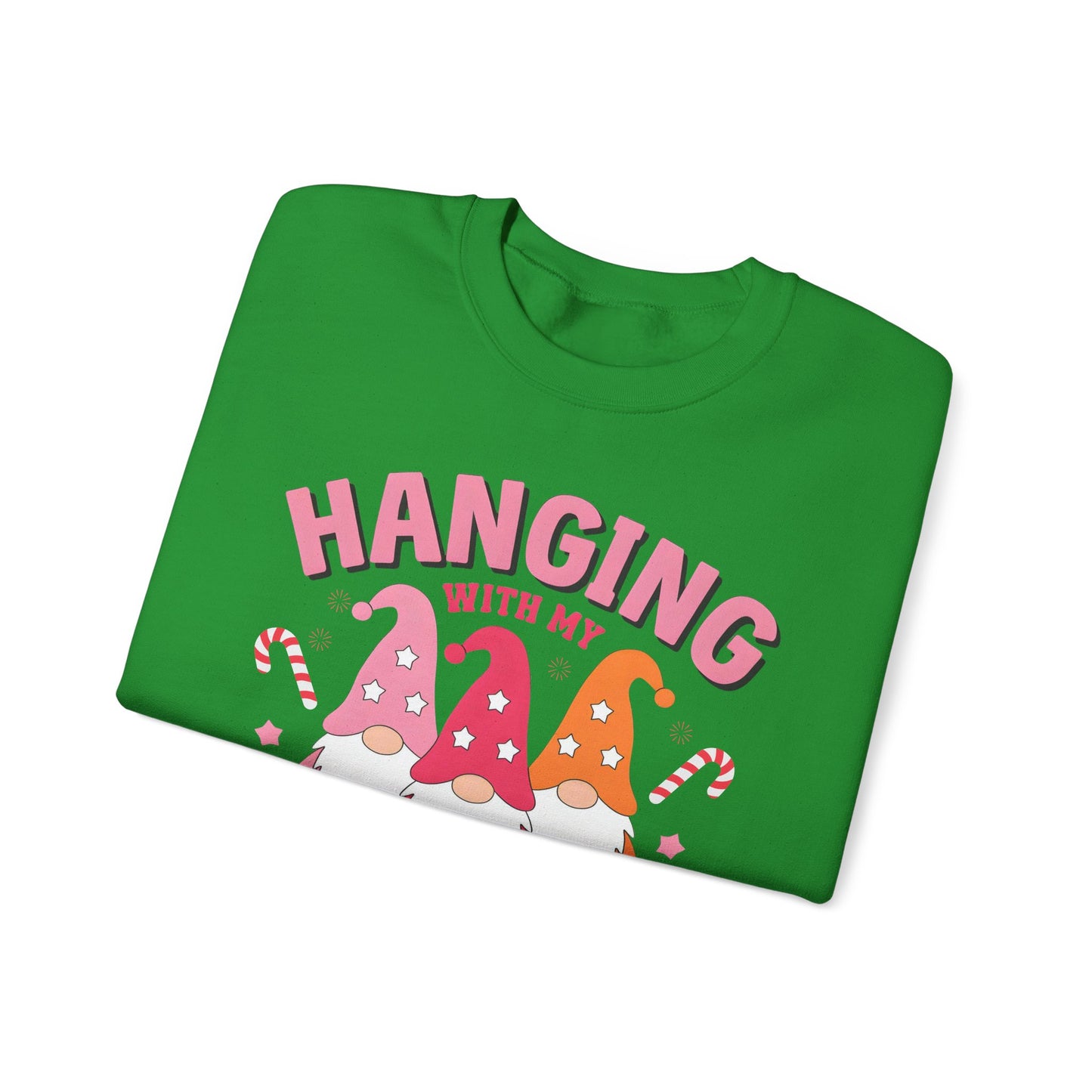 🎀 Hanging With My Gnomies Women’s Sweatshirt – Cute Holiday Matching Vibes