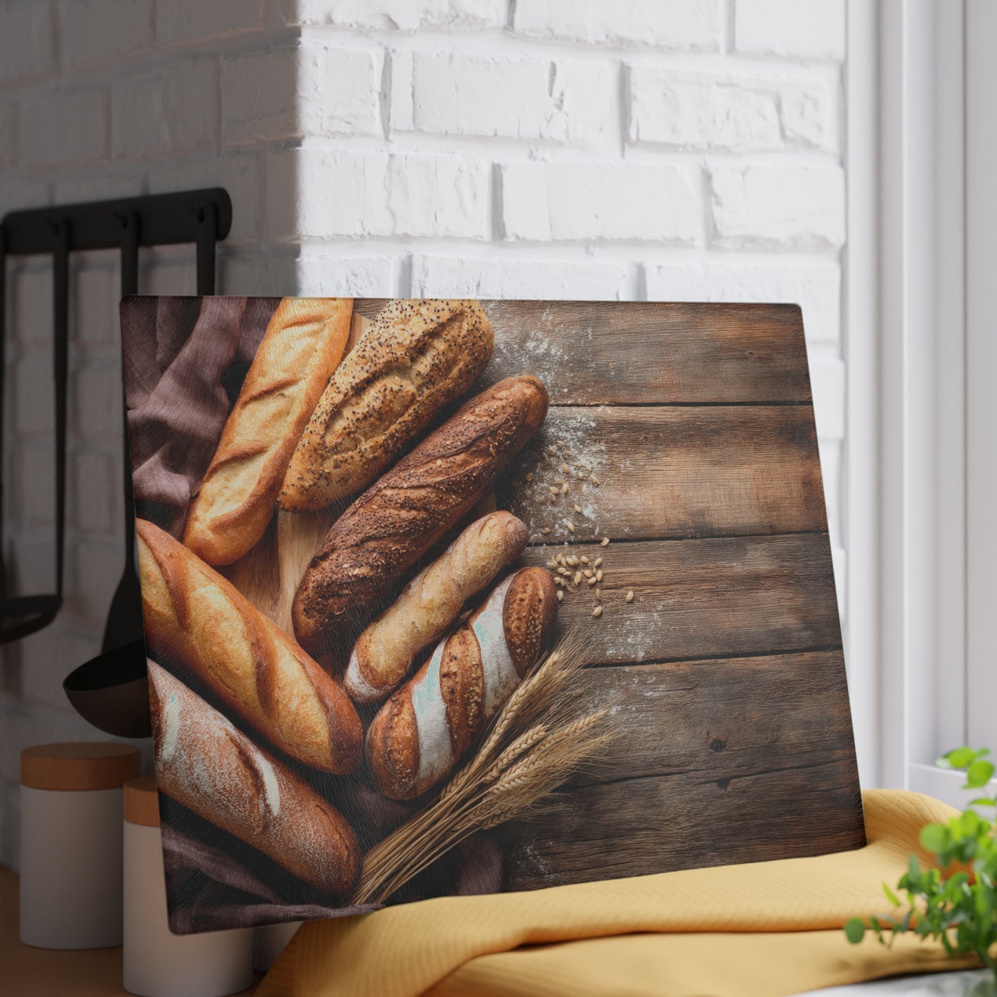 🥖✨ Rustic Baguette Bread Cutting Board – Artisan Charm for Your Kitchen 🍞