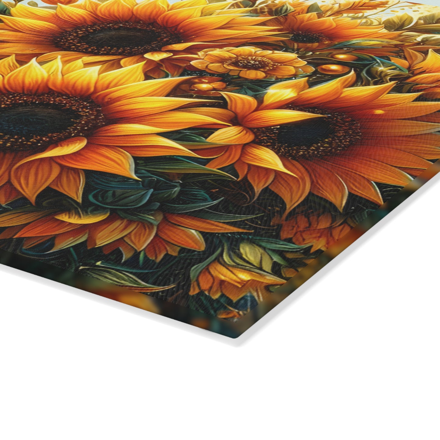 🌻 Sunflower Radiance Cutting Board – Brighten Your Kitchen with Golden Charm ☀️