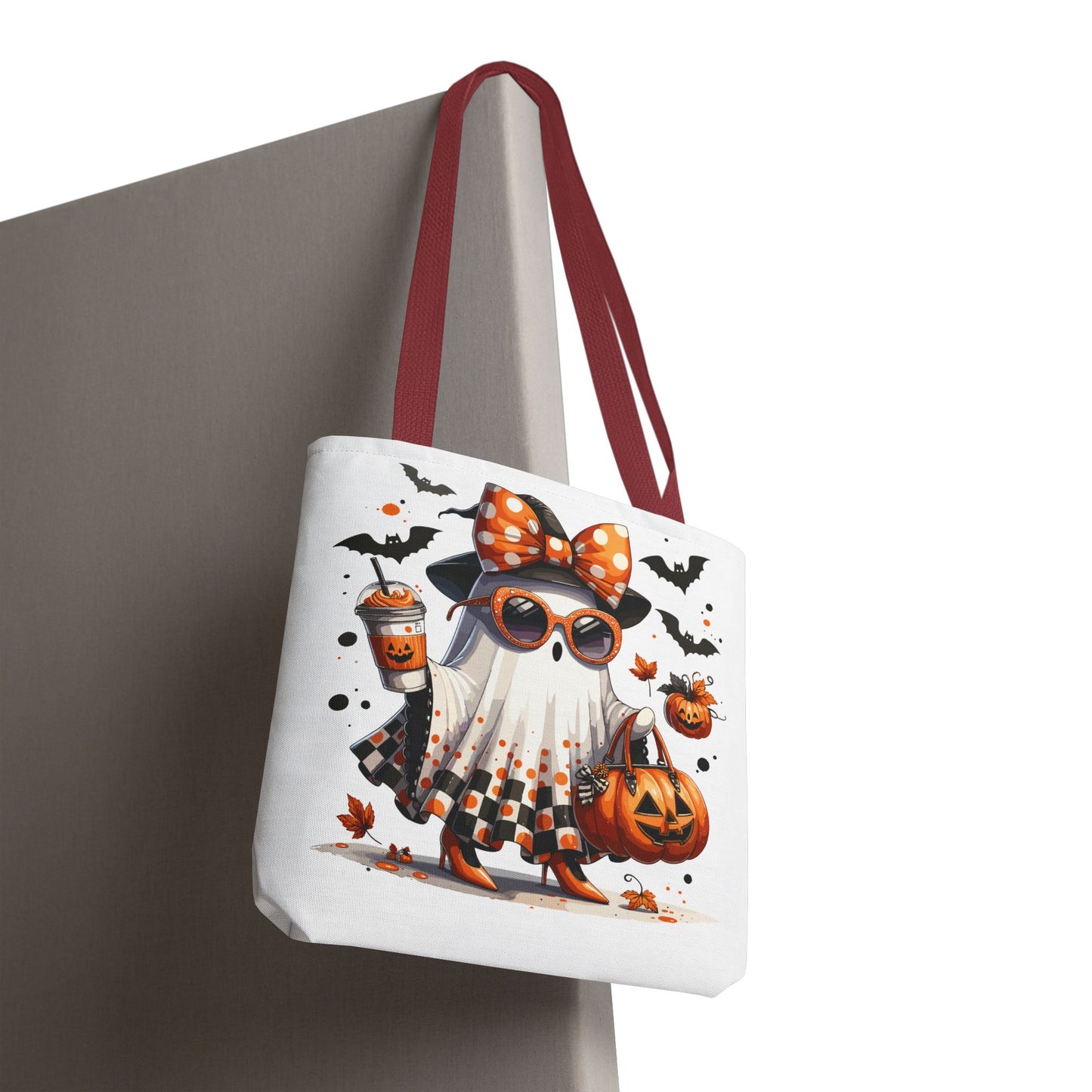 🧡 Chic Ghost Halloween Tote Bag – Sassy, Stylish & Spook-tacular 👻🎃