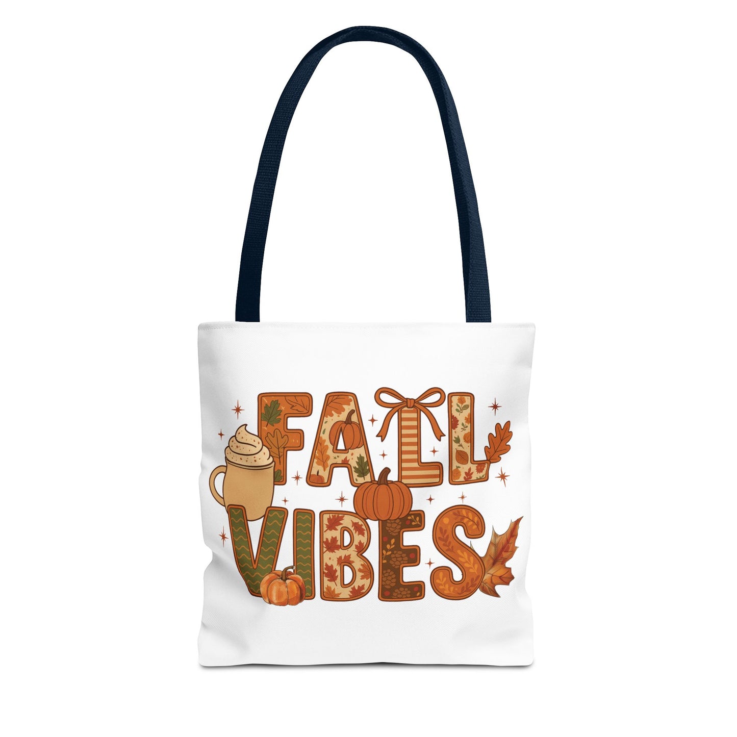 🍁 Fall Vibes Tote Bag – Cozy Comfort for Your Autumn Adventures 🎃☕