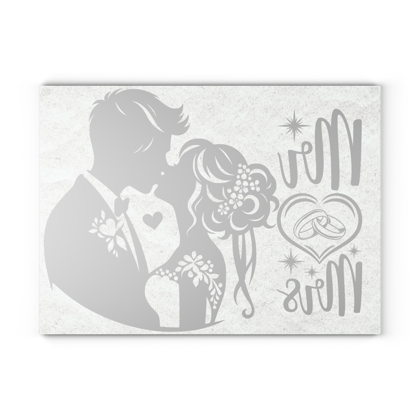 Tabla de cortar para boda de Sr. y Sra.: un elegante romance playero para tu cocina