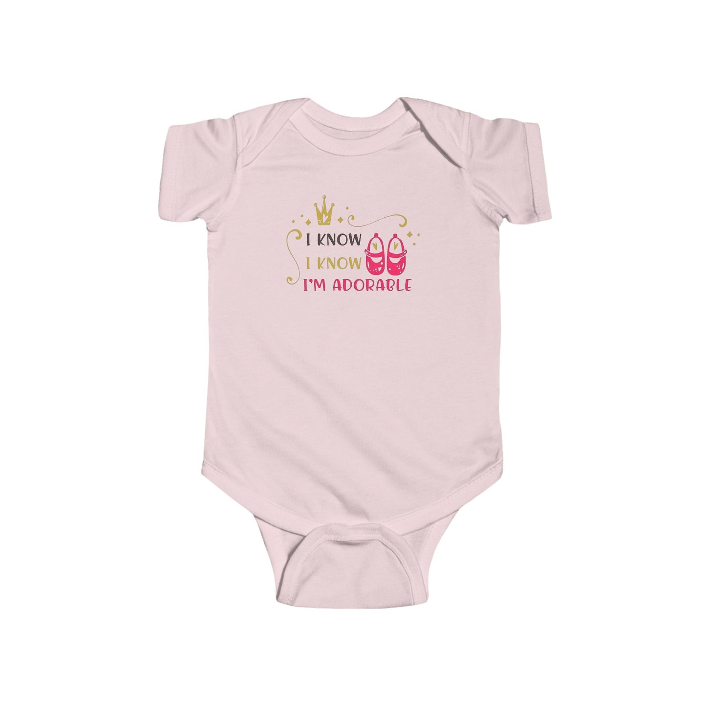 I Know I Know I’m Adorable – Baby Onesie 👑💖