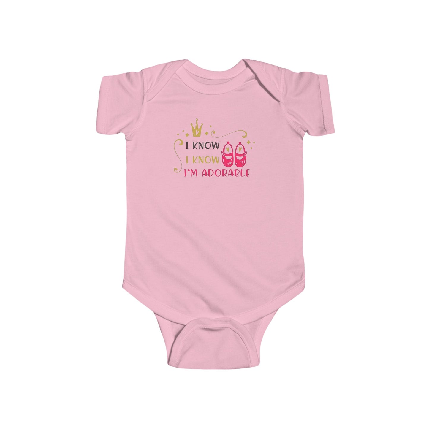 I Know I Know I’m Adorable – Baby Onesie 👑💖