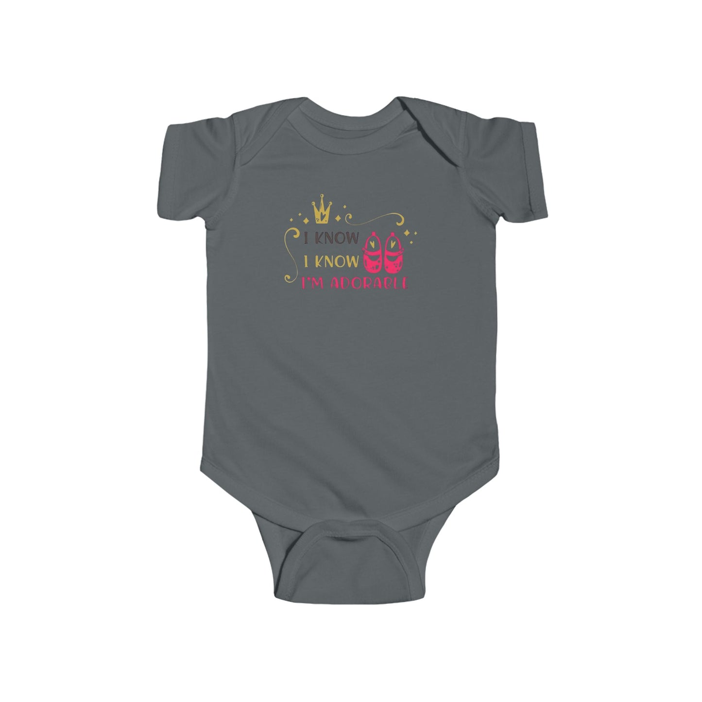 I Know I Know I’m Adorable – Baby Onesie 👑💖