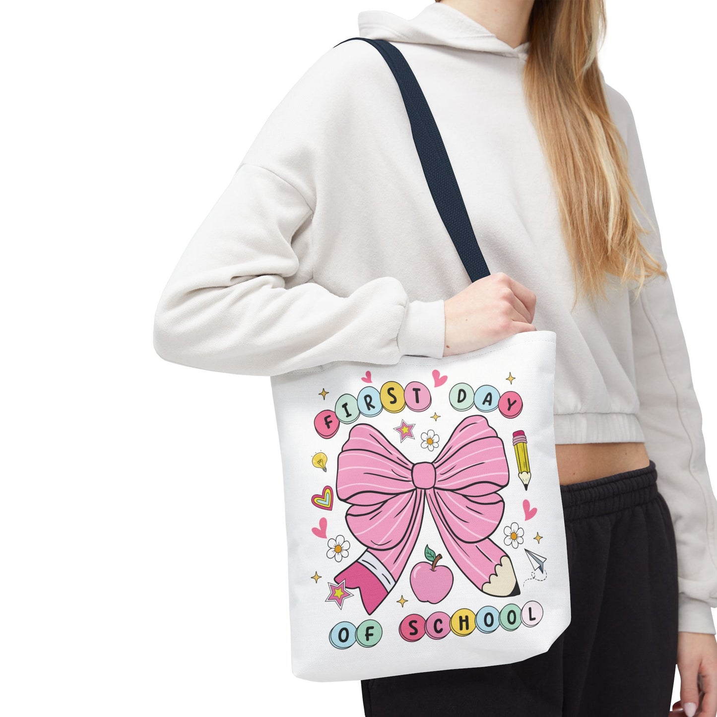 🎀 Coquette First Day of School Tote – Sweet Style for a Smart Start 📚