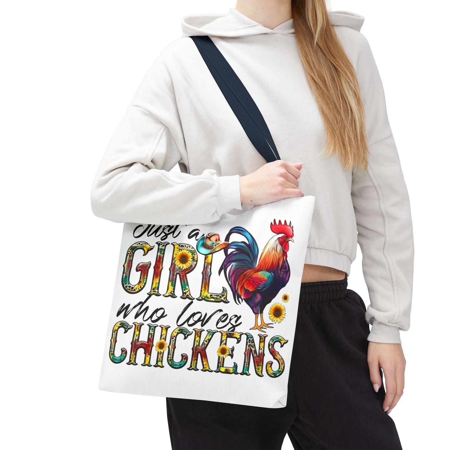 🐔 Solo una chica que ama las gallinas: Bolsa de tela estilo granja para amantes de las gallinas