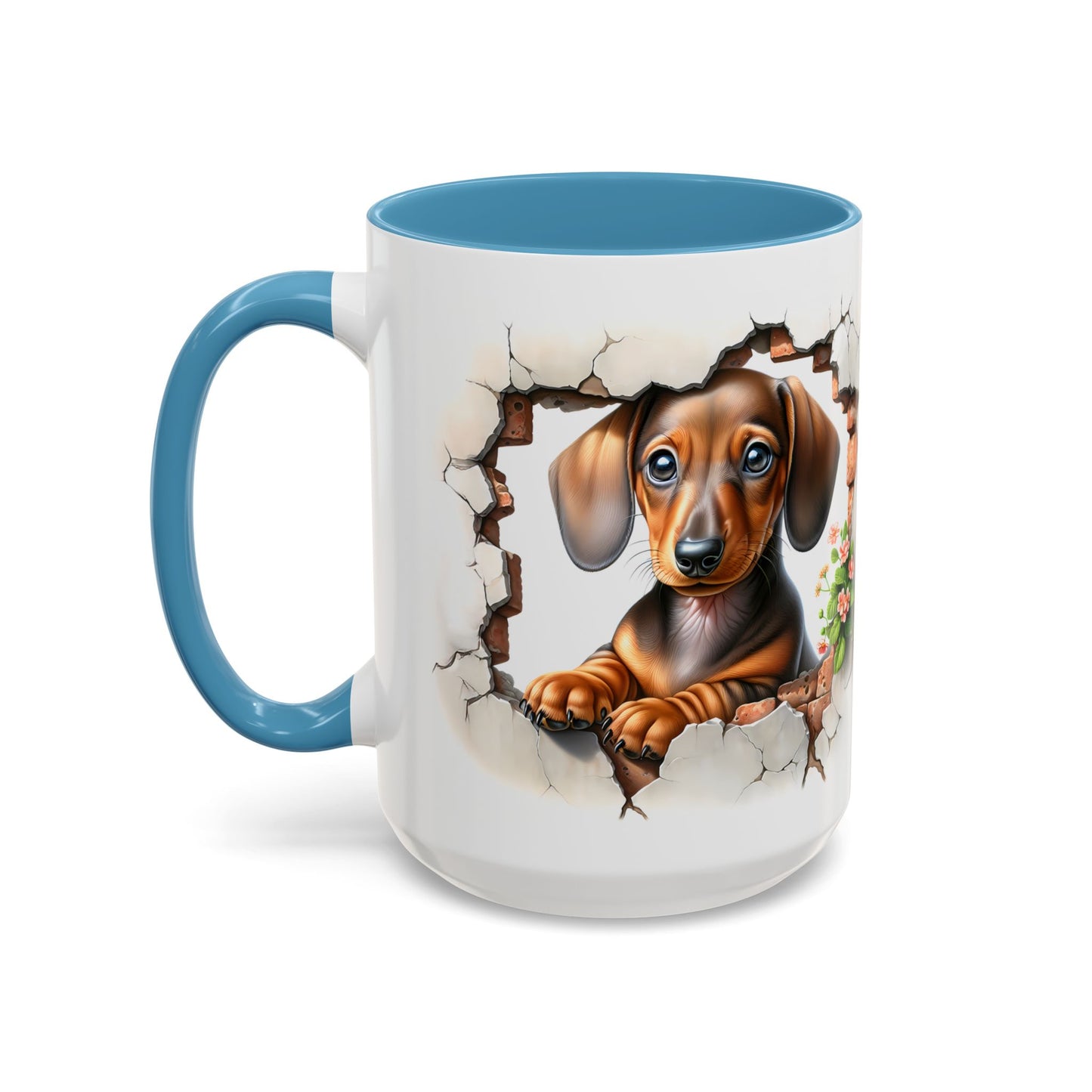 🐾🌭 Dachshund Puppy Accent Mug – Adorable Doxie Coffee Cup ☕❤️