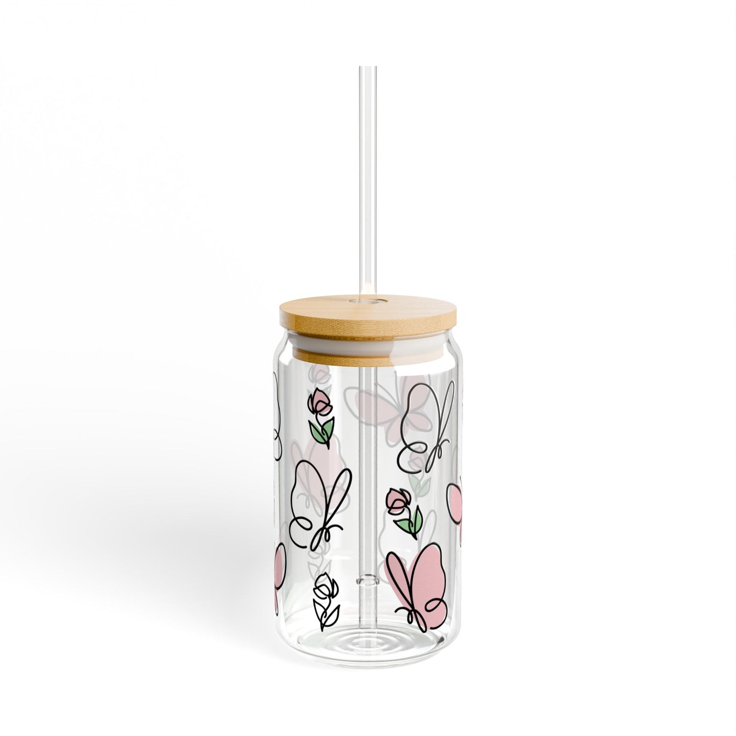 Vaso para beber con forma de mariposa rosa: una fantasía elegante para tus momentos de sorbo