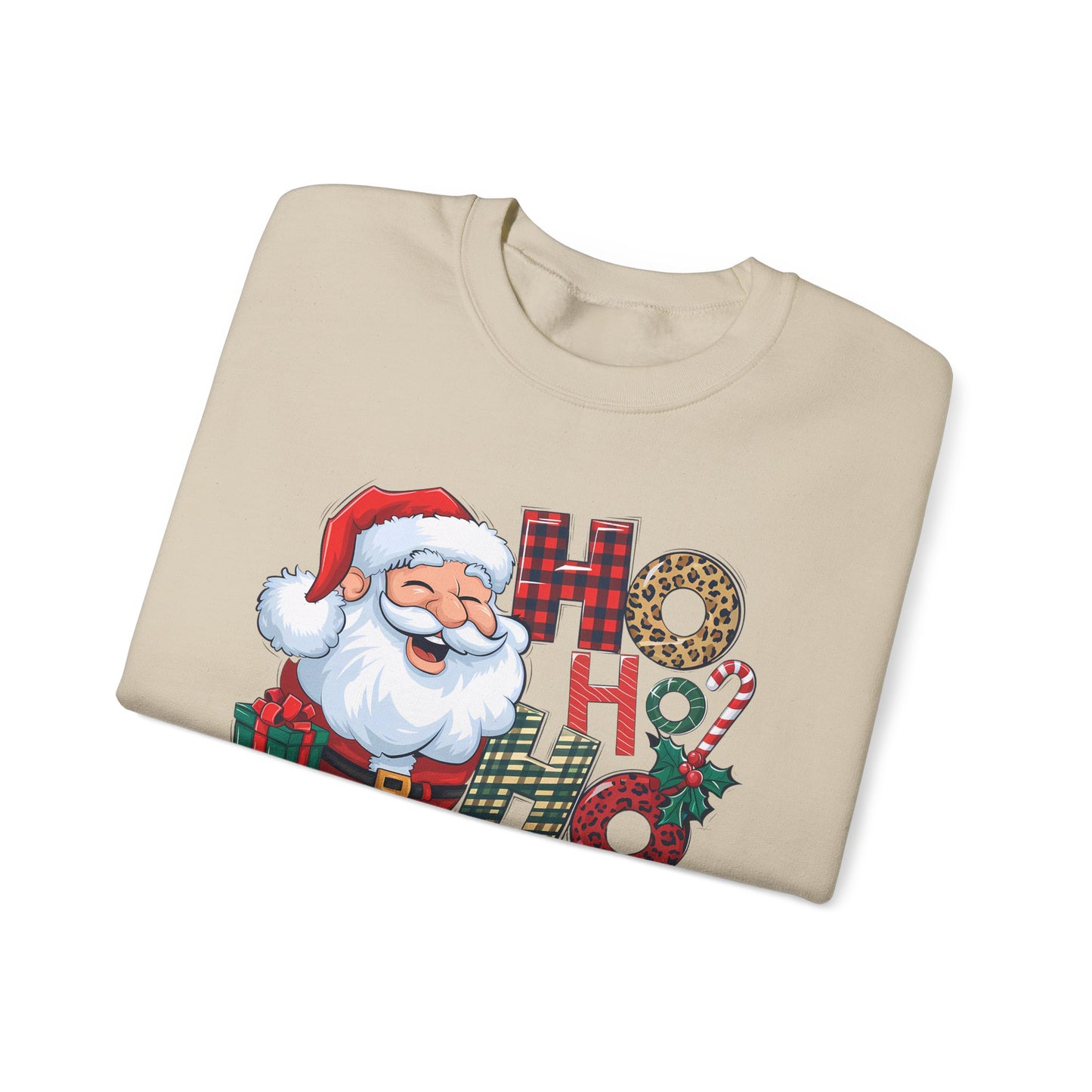 🎅✨ HO HO HO Santa Sweatshirt – Classic Holiday Cheer 🎄🎁