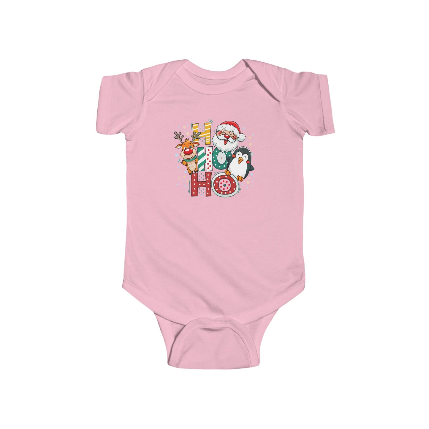 🎅 Ho Ho Ho Christmas Baby Onesie – Santa, Reindeer & Penguin Holiday Outfit ❄️🎄