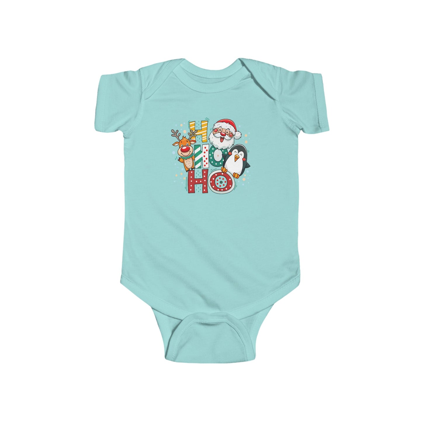 🎅 Ho Ho Ho Christmas Baby Onesie – Santa, Reindeer & Penguin Holiday Outfit ❄️🎄