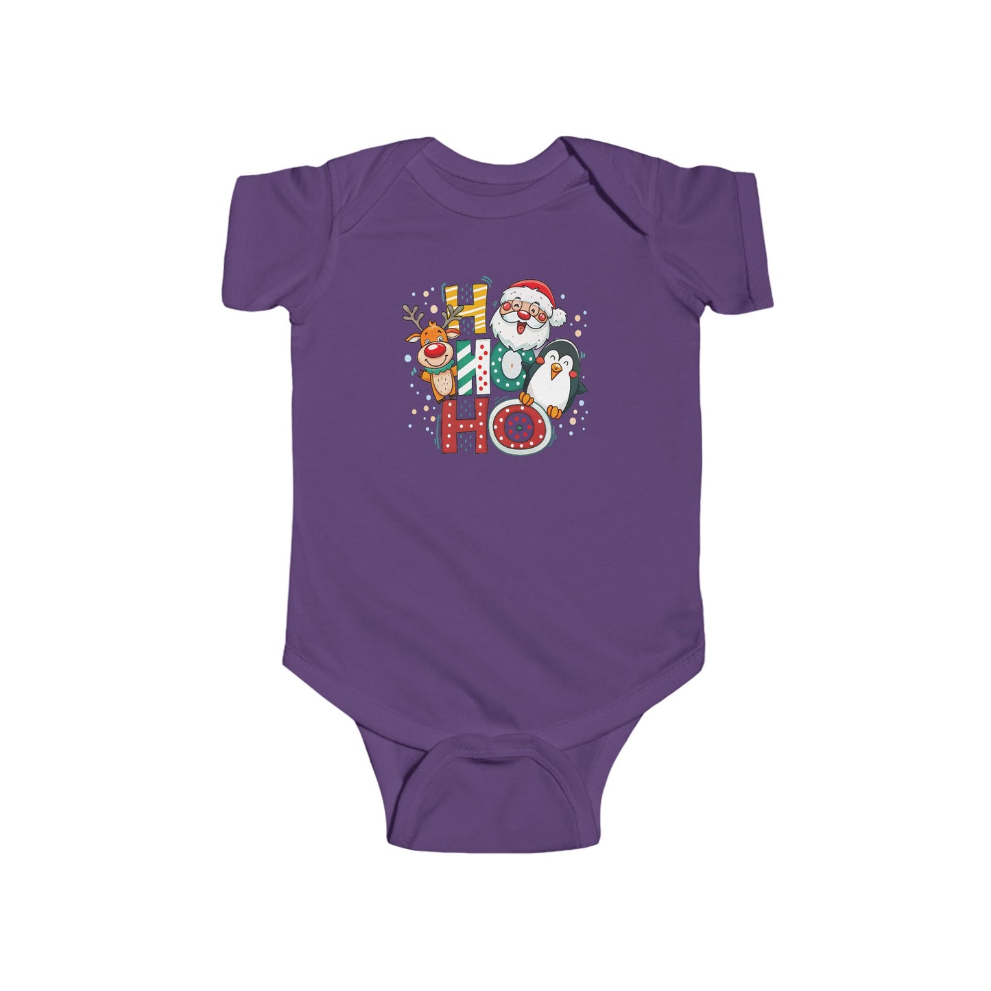 🎅 Ho Ho Ho Christmas Baby Onesie – Santa, Reindeer & Penguin Holiday Outfit ❄️🎄