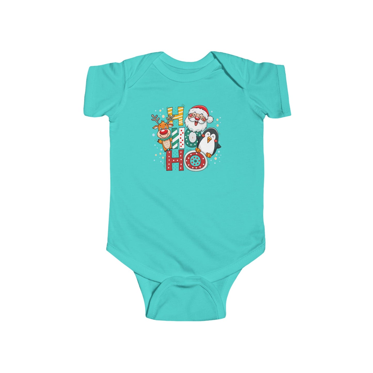 🎅 Ho Ho Ho Christmas Baby Onesie – Santa, Reindeer & Penguin Holiday Outfit ❄️🎄