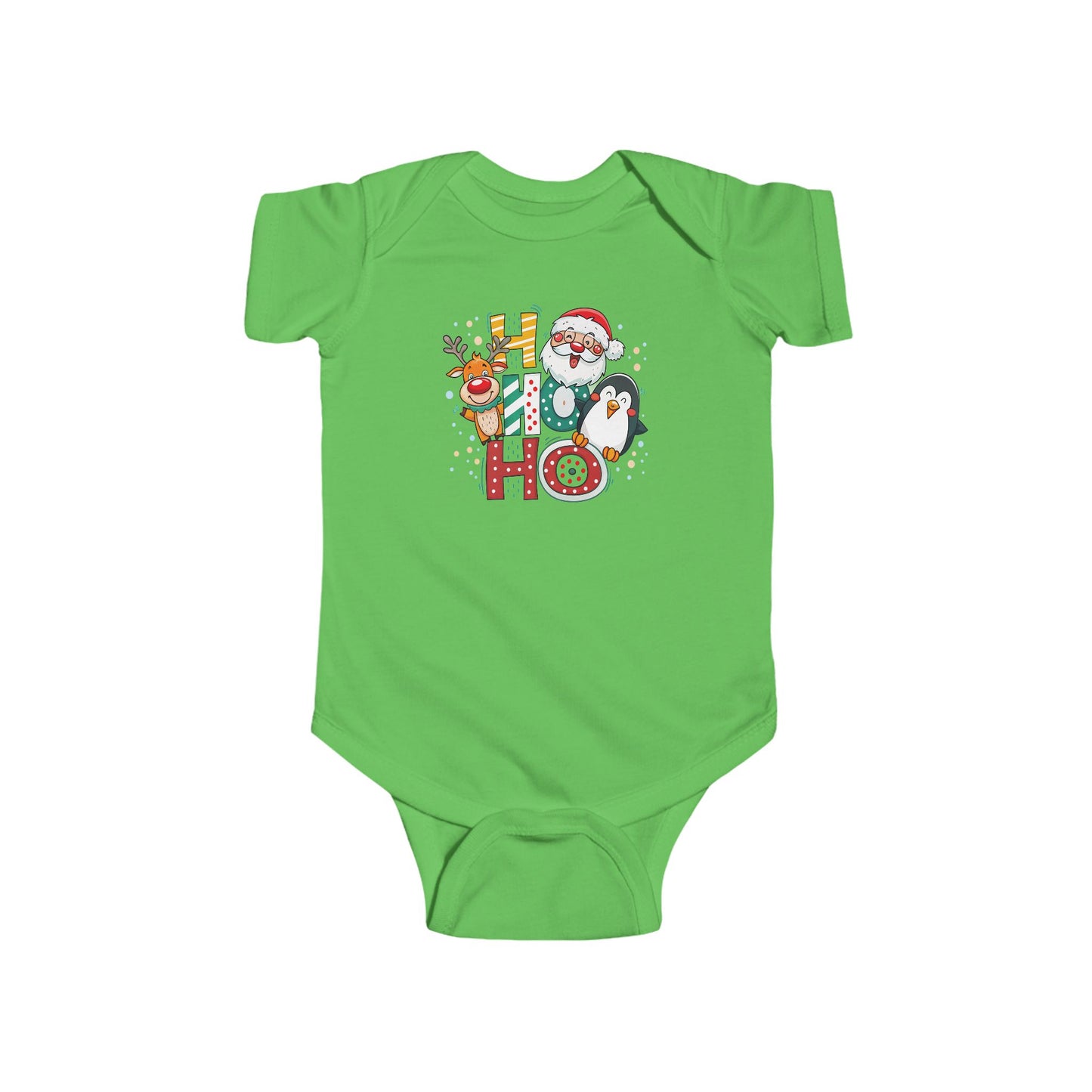 🎅 Ho Ho Ho Christmas Baby Onesie – Santa, Reindeer & Penguin Holiday Outfit ❄️🎄