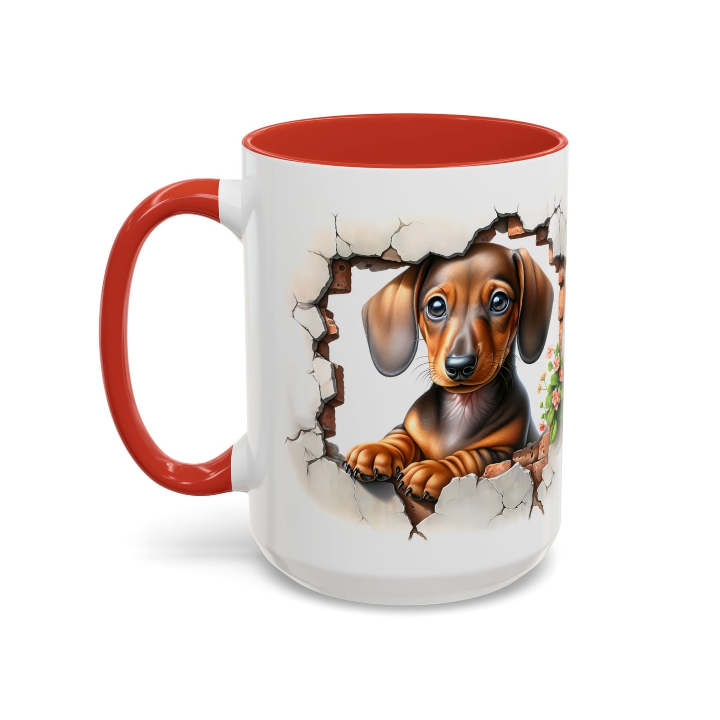 🐾🌭 Dachshund Puppy Accent Mug – Adorable Doxie Coffee Cup ☕❤️