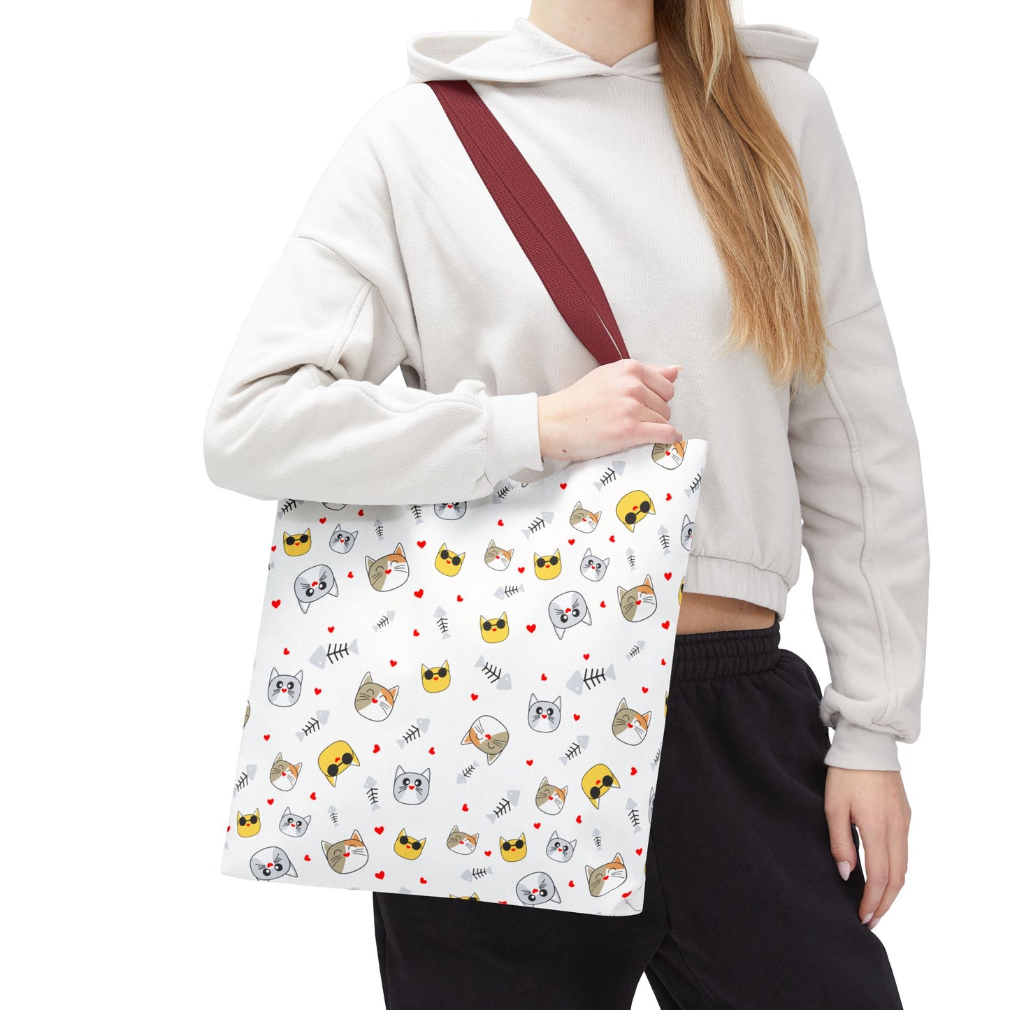 Charming Cat Lover Tote Bag – Durable, Spacious, and Perfect for Shopping, Work, or Everyday Adventures!