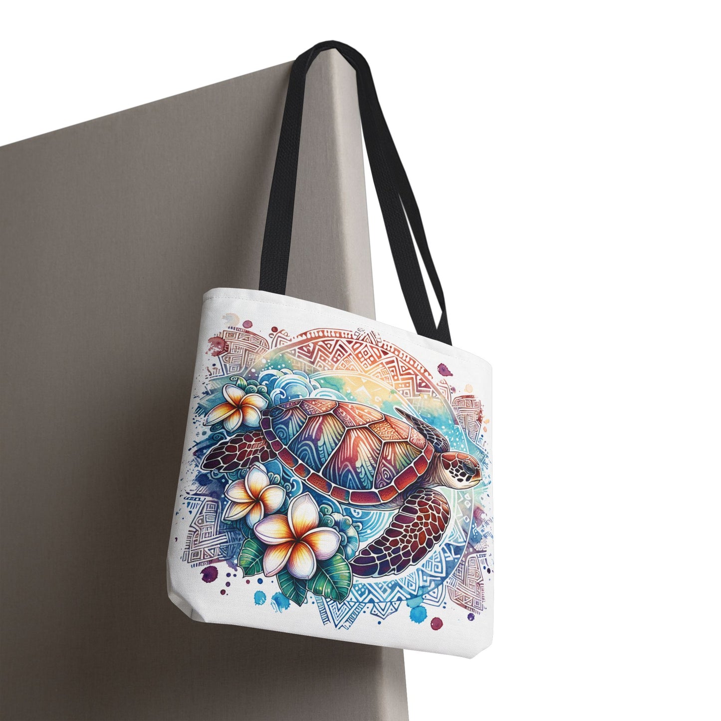 🐢 Tropical Sea Turtle Tote Bag – Coastal, Artistic & Practical 🌺
