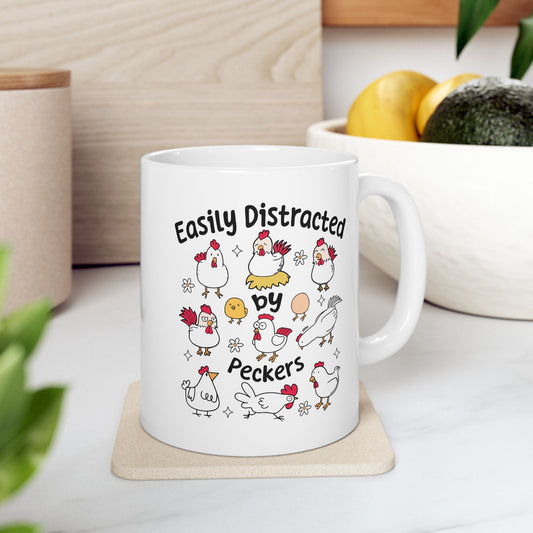 🐔 Funny Chicken Mug – Quirky Hens, Eggs & Daisies for the Chicken Obsessed! 🌼🥚