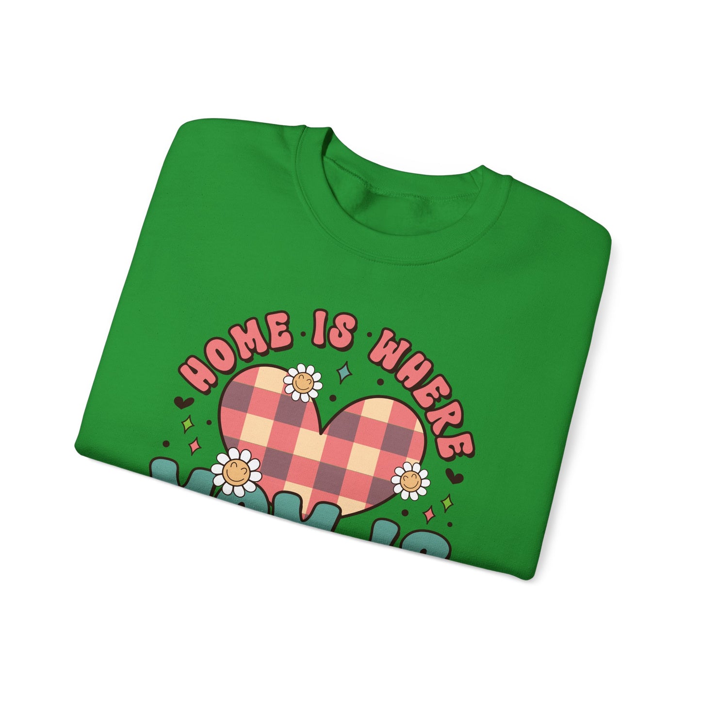 💖🏡 Home Is Where Mom Is Sweatshirt – Cozy Gift for Mothers
