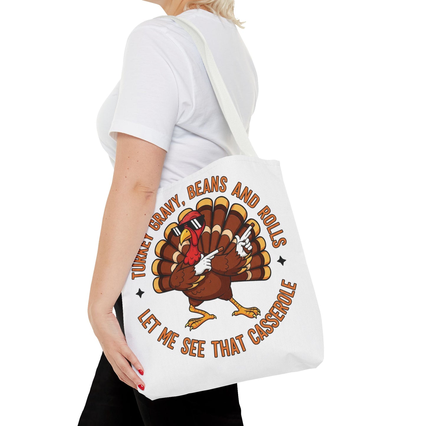 🦃 Thanksgiving Turkey Tote Bag – Let Me See That Casserole Style 🍠🎶