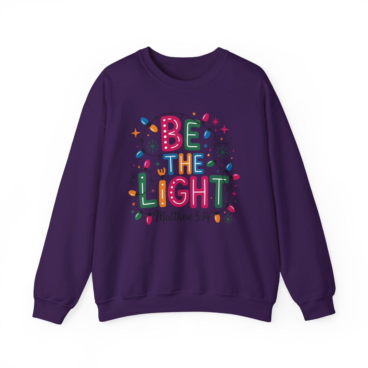 ✨🕯️ Be The Light – Matthew 5:14 Sweatshirt 🌟🎄