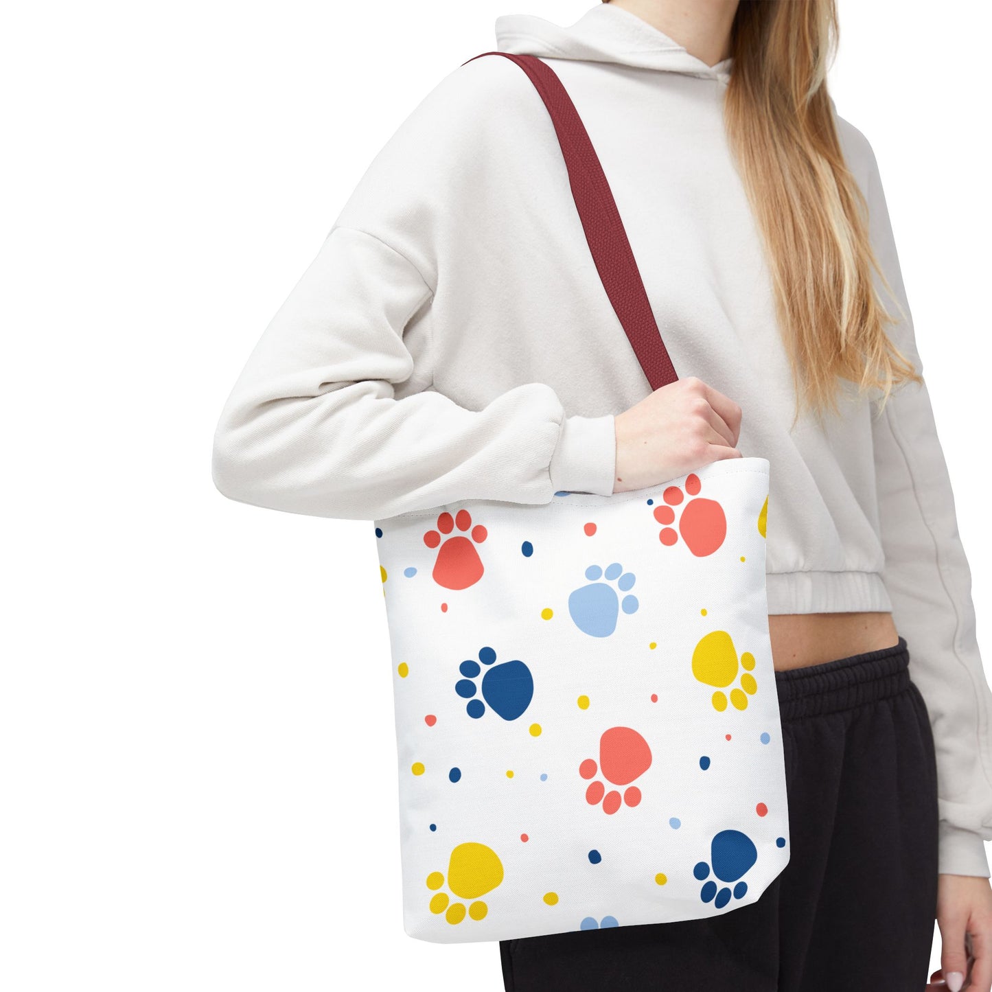 Bolsa de mano con estampado de patas | Para llevar a diario, ideal para amantes de las mascotas
