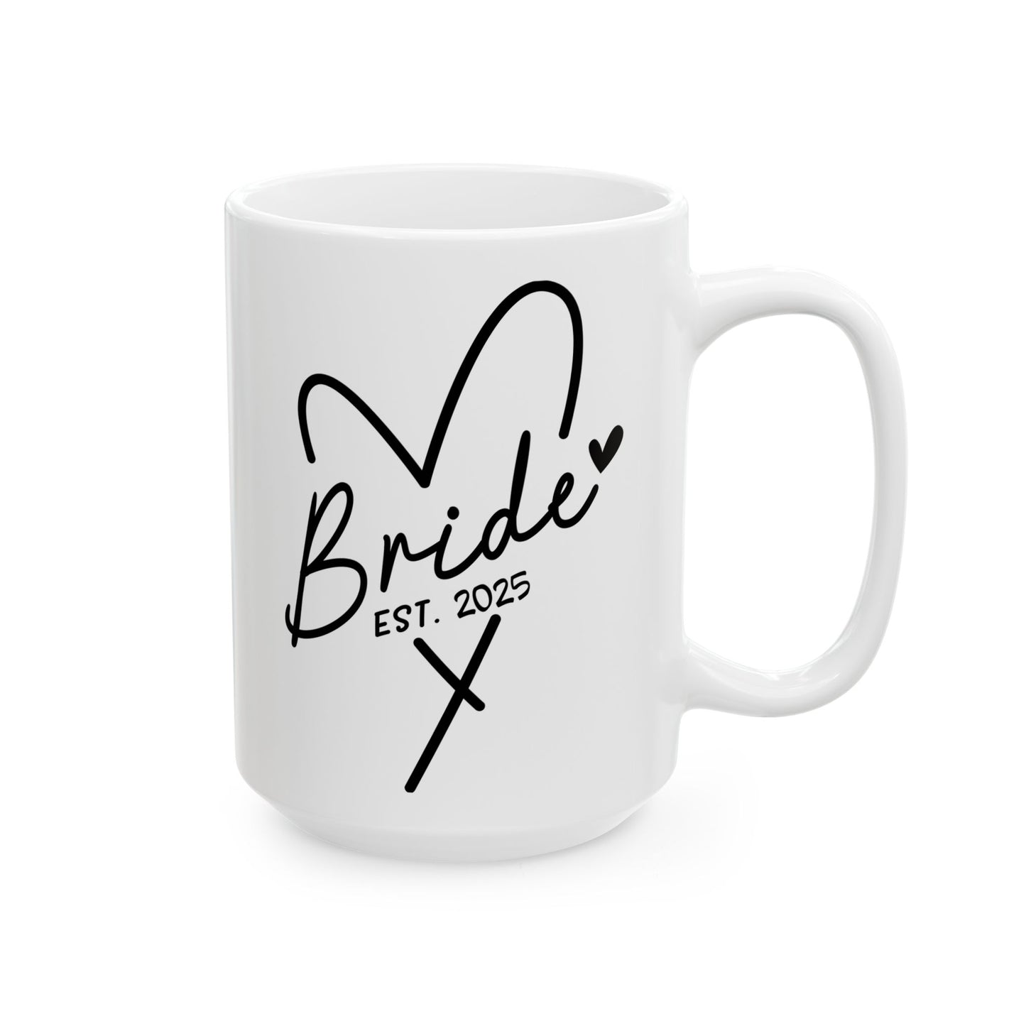 Taza de café para novias (EST. 2025): regalo de boda personalizado para la futura esposa