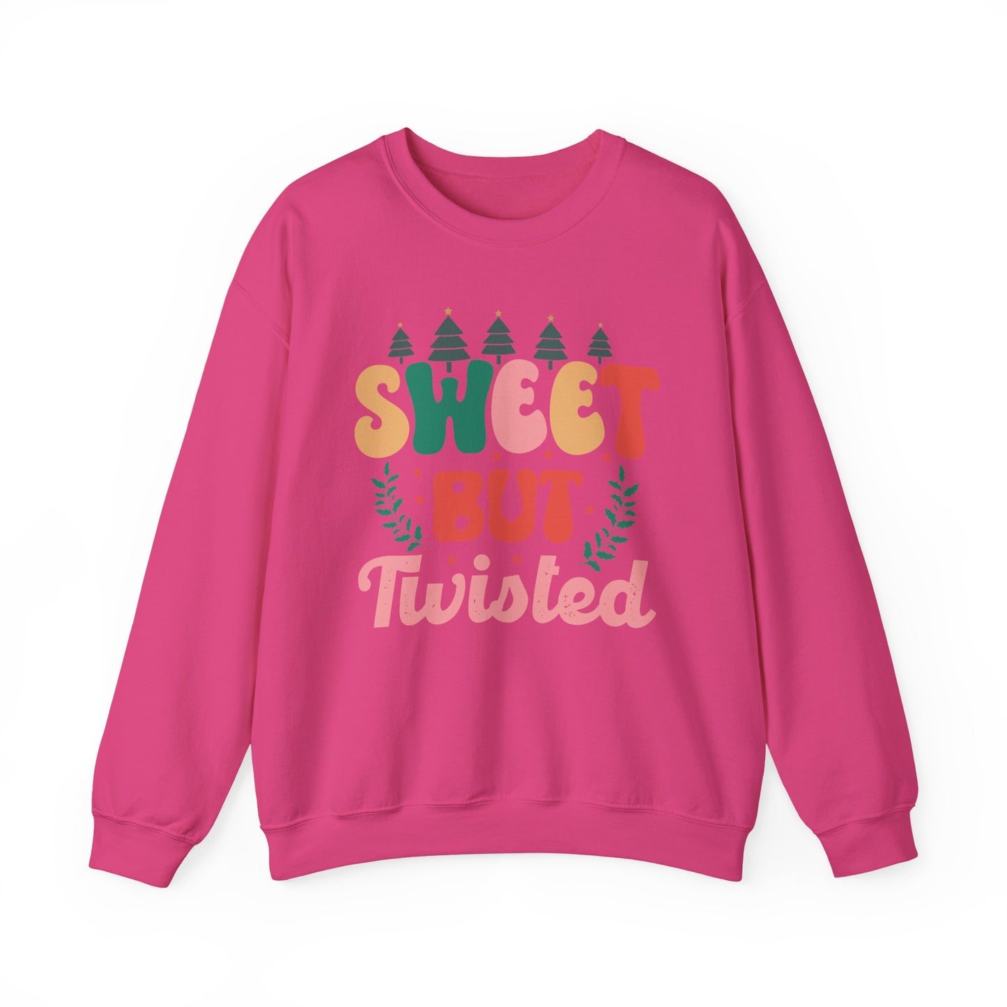 🎀✨ Sweet But Twisted Sweatshirt – Retro Pastel Christmas Vibes for the Season 🌲💖
