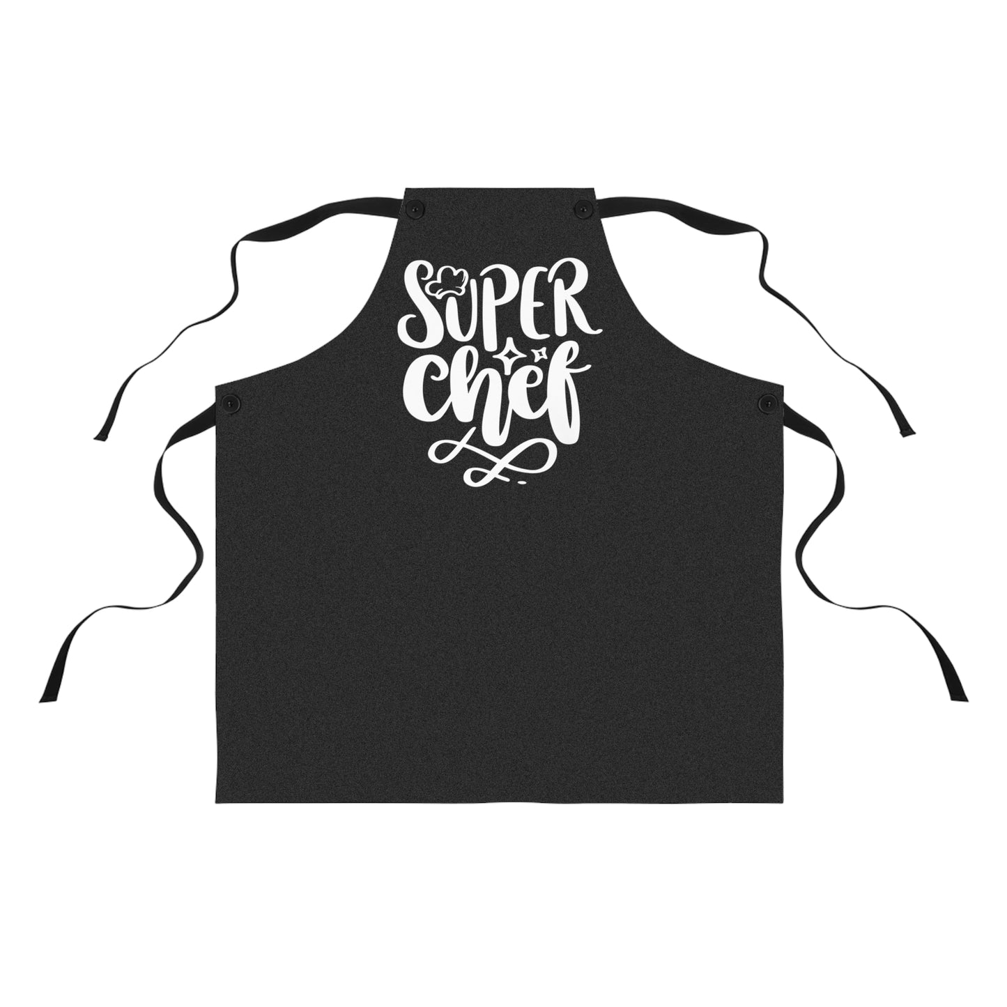 🧑‍🍳✨ Delantal negro “Super Chef”: estilo atrevido para los héroes de la cocina