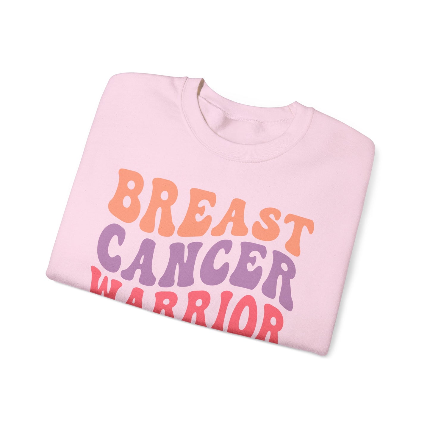 🌸✊ Breast Cancer Warrior Sweatshirt – Retro Awareness & Survivor Strength Crewneck