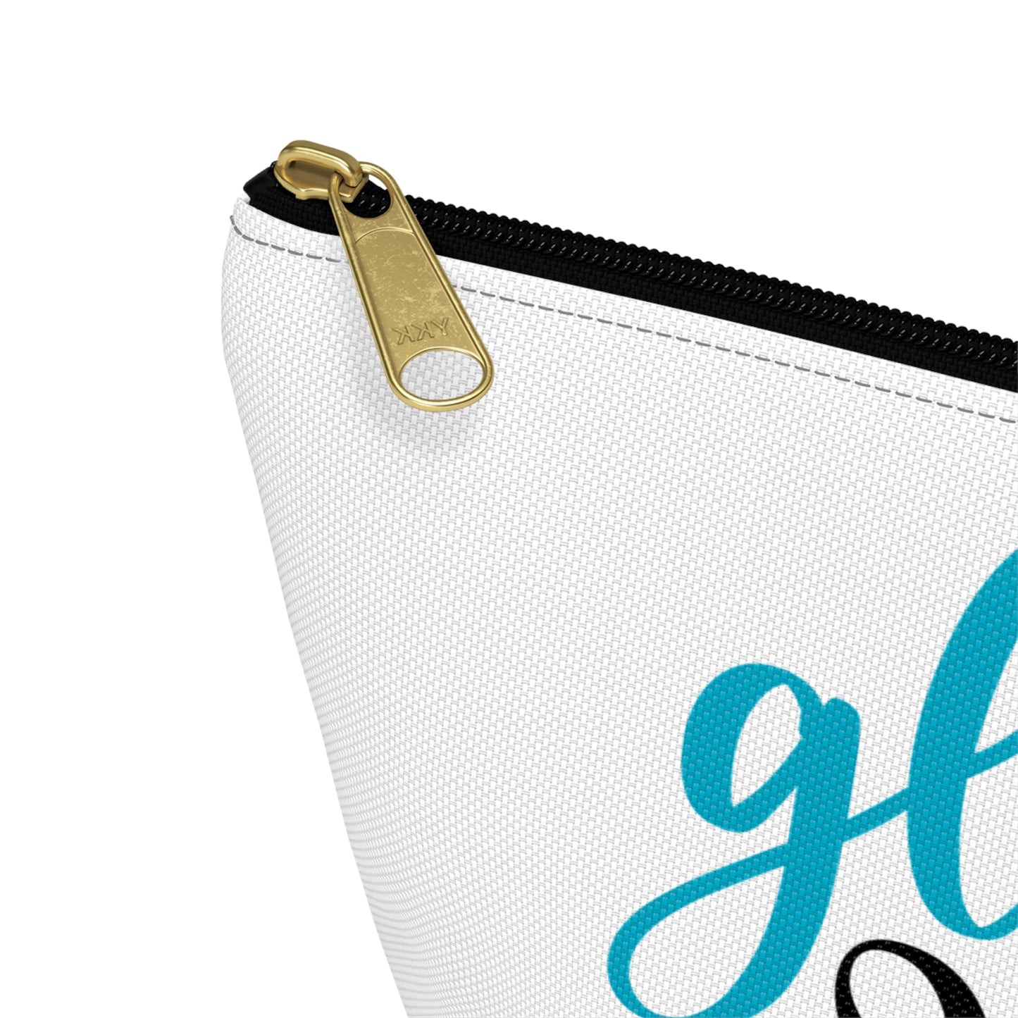 Accessory Pouch – "Gloss Boss" Teal Makeup Bag