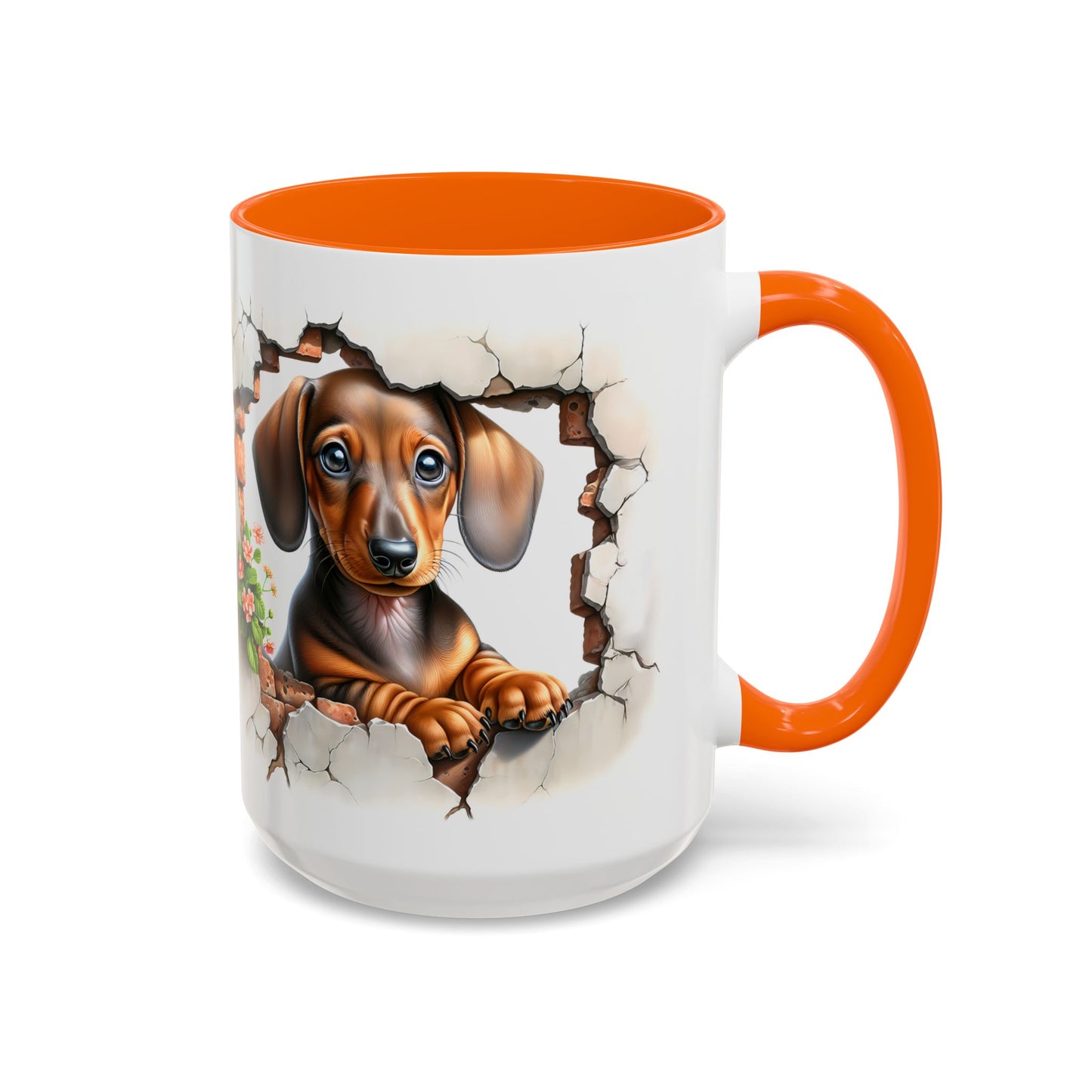 🐾🌭 Dachshund Puppy Accent Mug – Adorable Doxie Coffee Cup ☕❤️