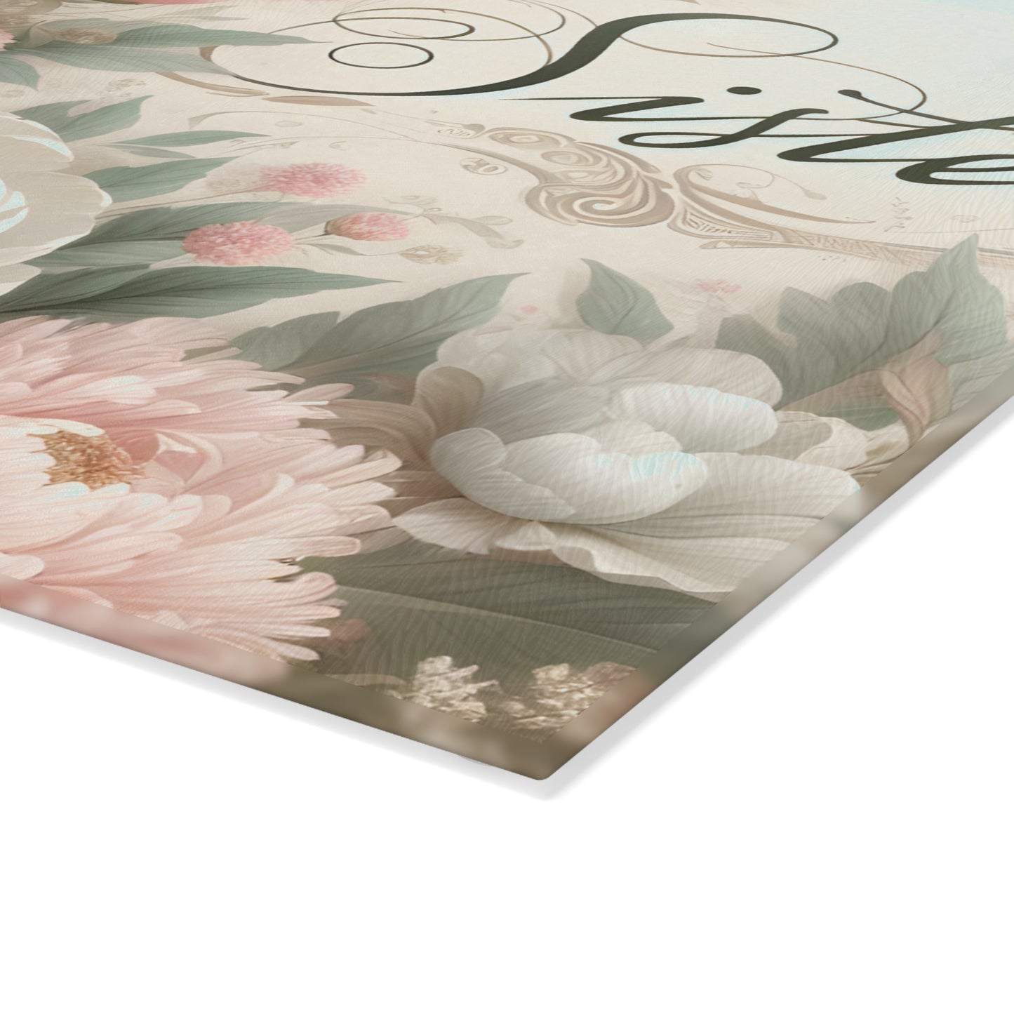 🌸 Sister Floral Cutting Board – Elegant Gift for a Special Sister 🌸