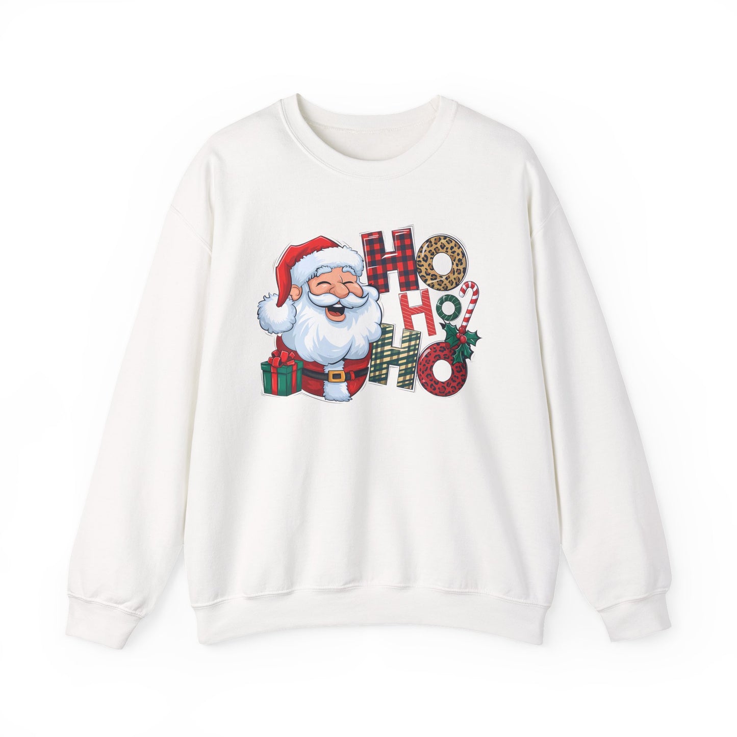 🎅✨ HO HO HO Santa Sweatshirt – Classic Holiday Cheer 🎄🎁