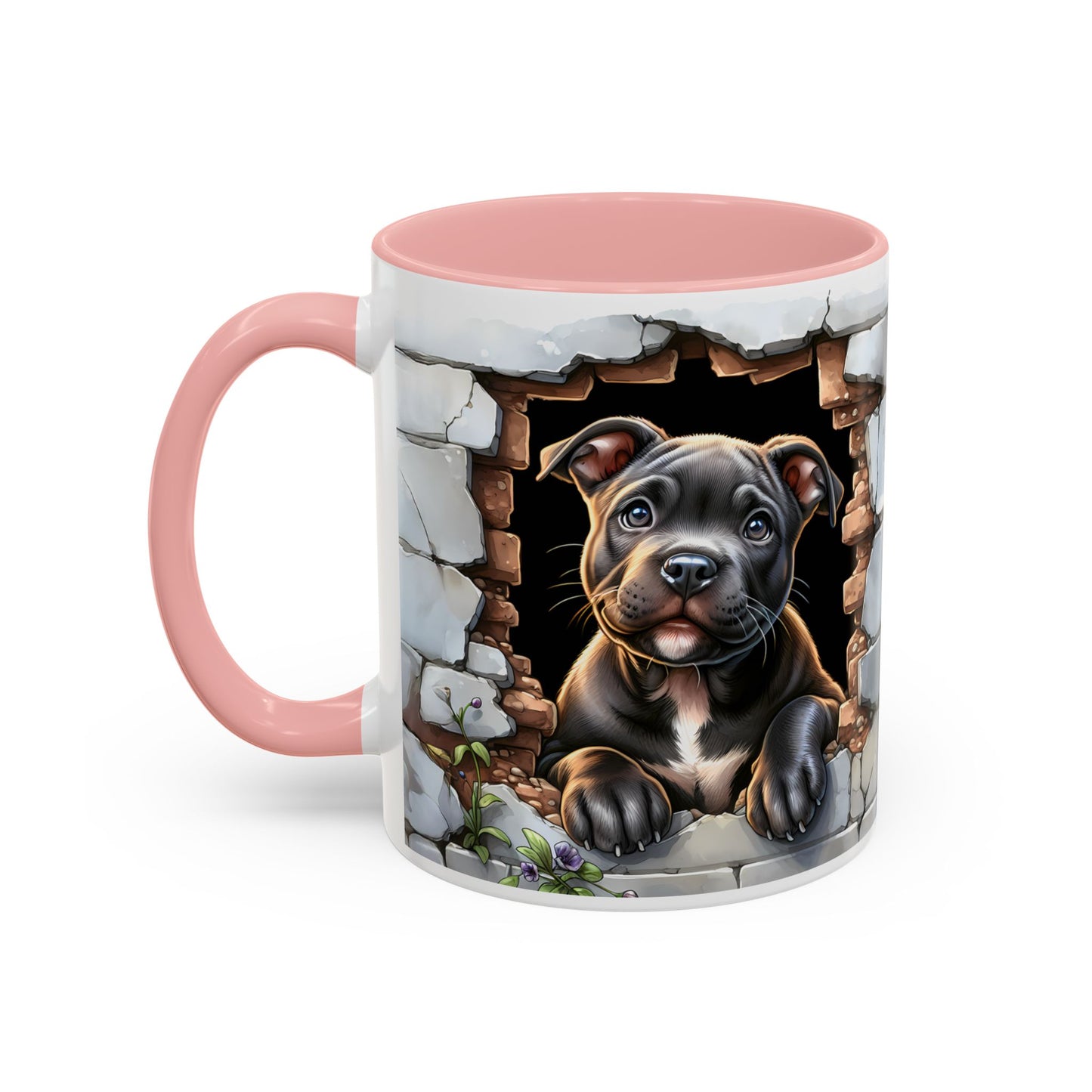 🐶☕ Pit Bull Puppy Accent Mug – Cute Breakthrough Pup Design ✨