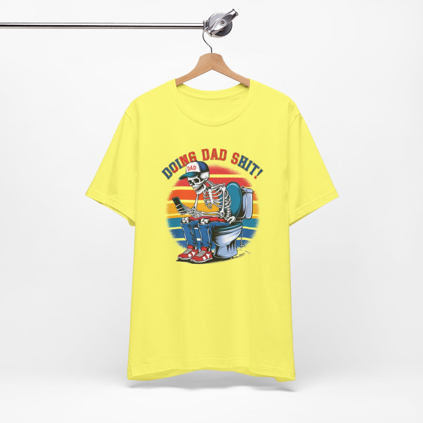 🧻 HACIENDO CABRAS DE PAPÁ | Camiseta gráfica divertida con esqueleto en el inodoro