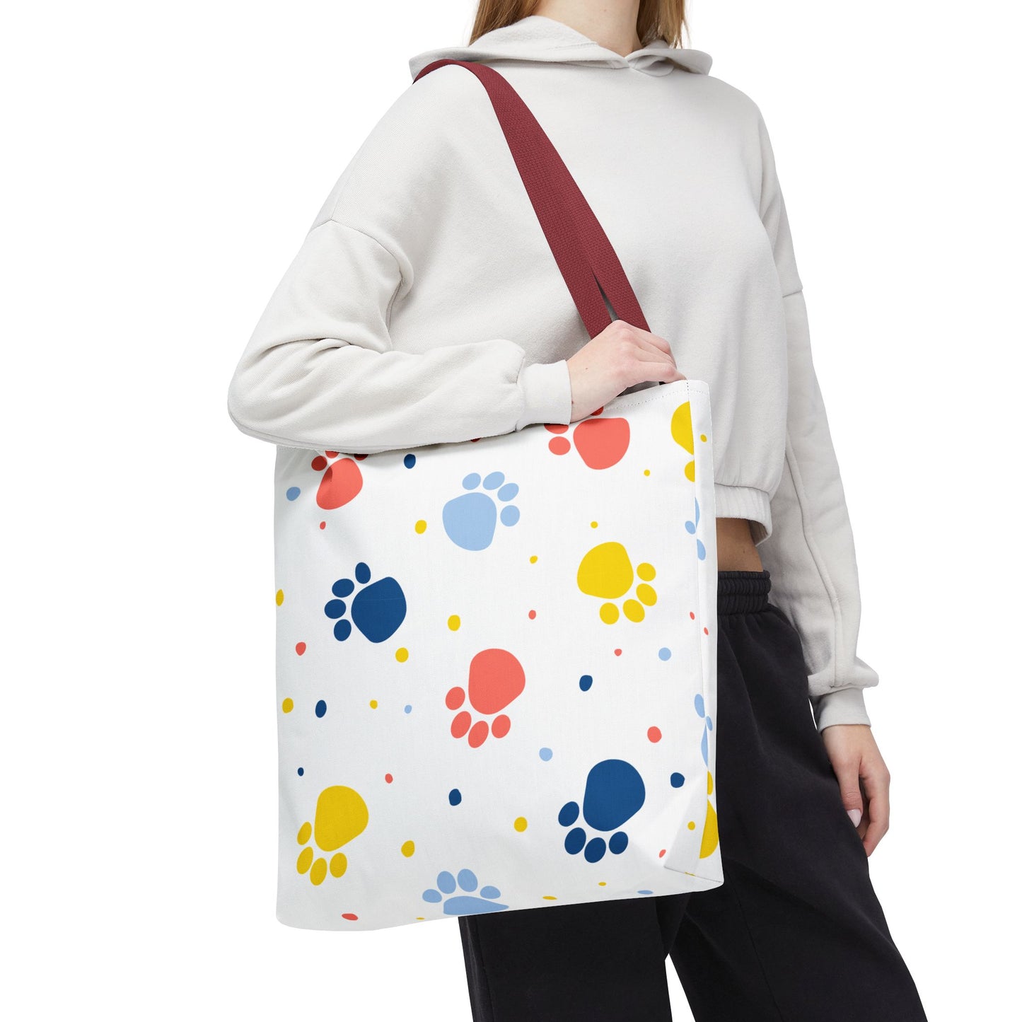 Bolsa de mano con estampado de patas | Para llevar a diario, ideal para amantes de las mascotas